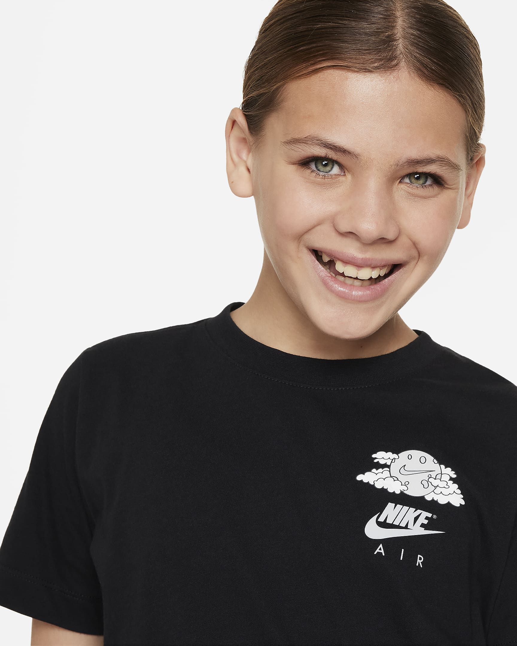 Nike Sportswear-T-shirt til større børn - sort