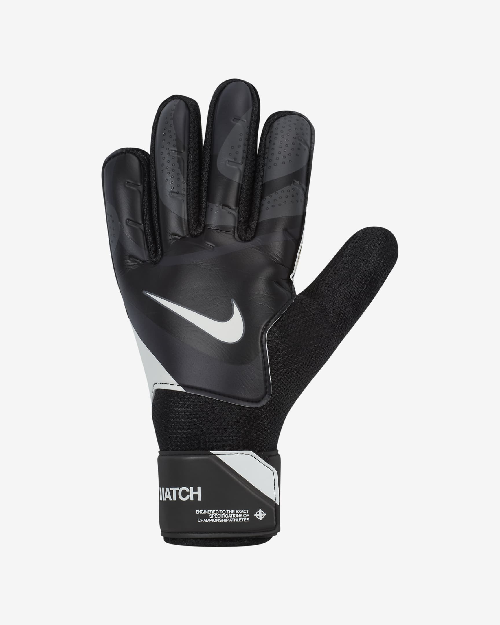 Nike Match Football Goalkeeper Gloves - Black/Dark Grey/White