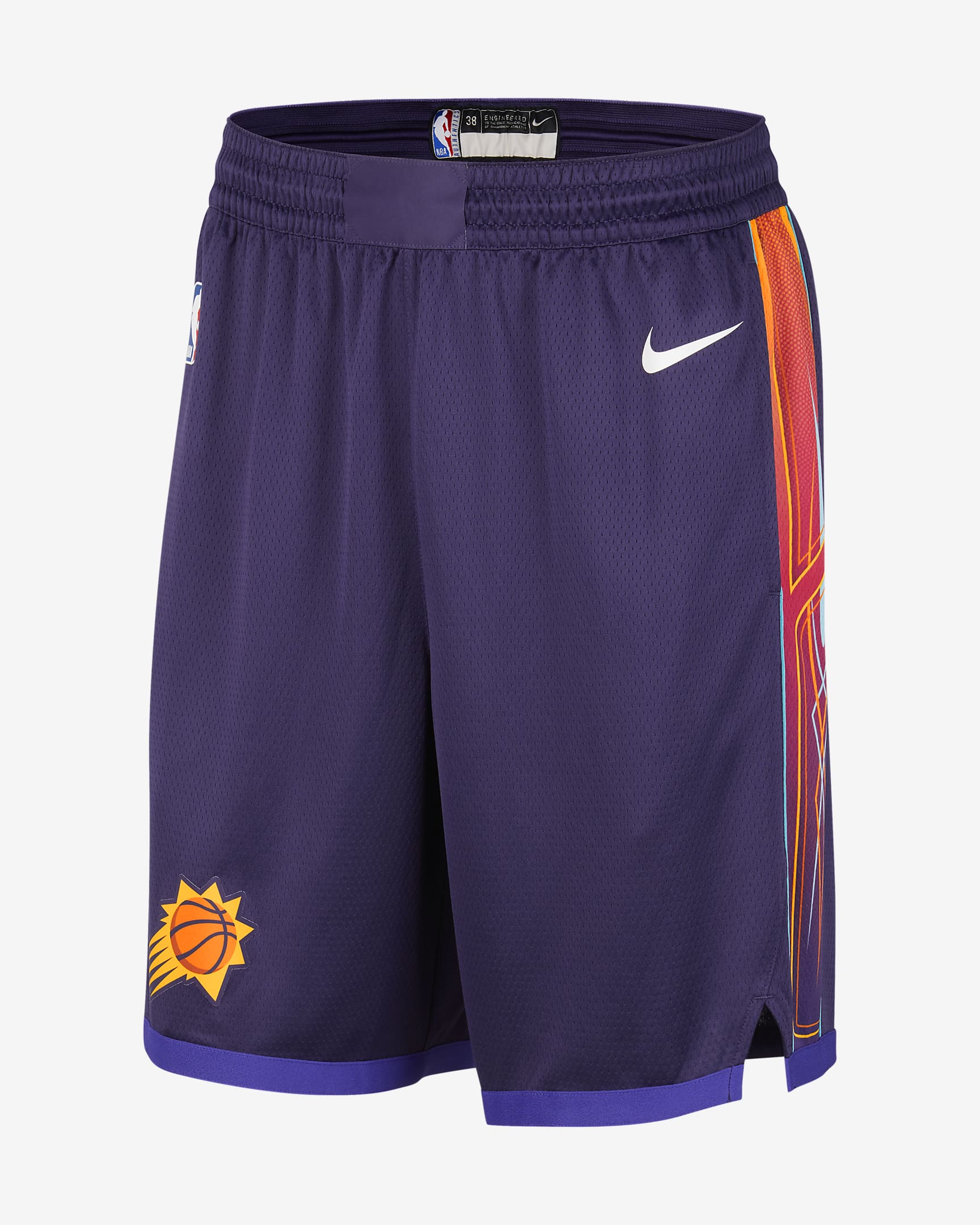 Phoenix Suns 2023/24 City Edition Men's Nike Dri-FIT NBA Swingman Shorts - Ink/White