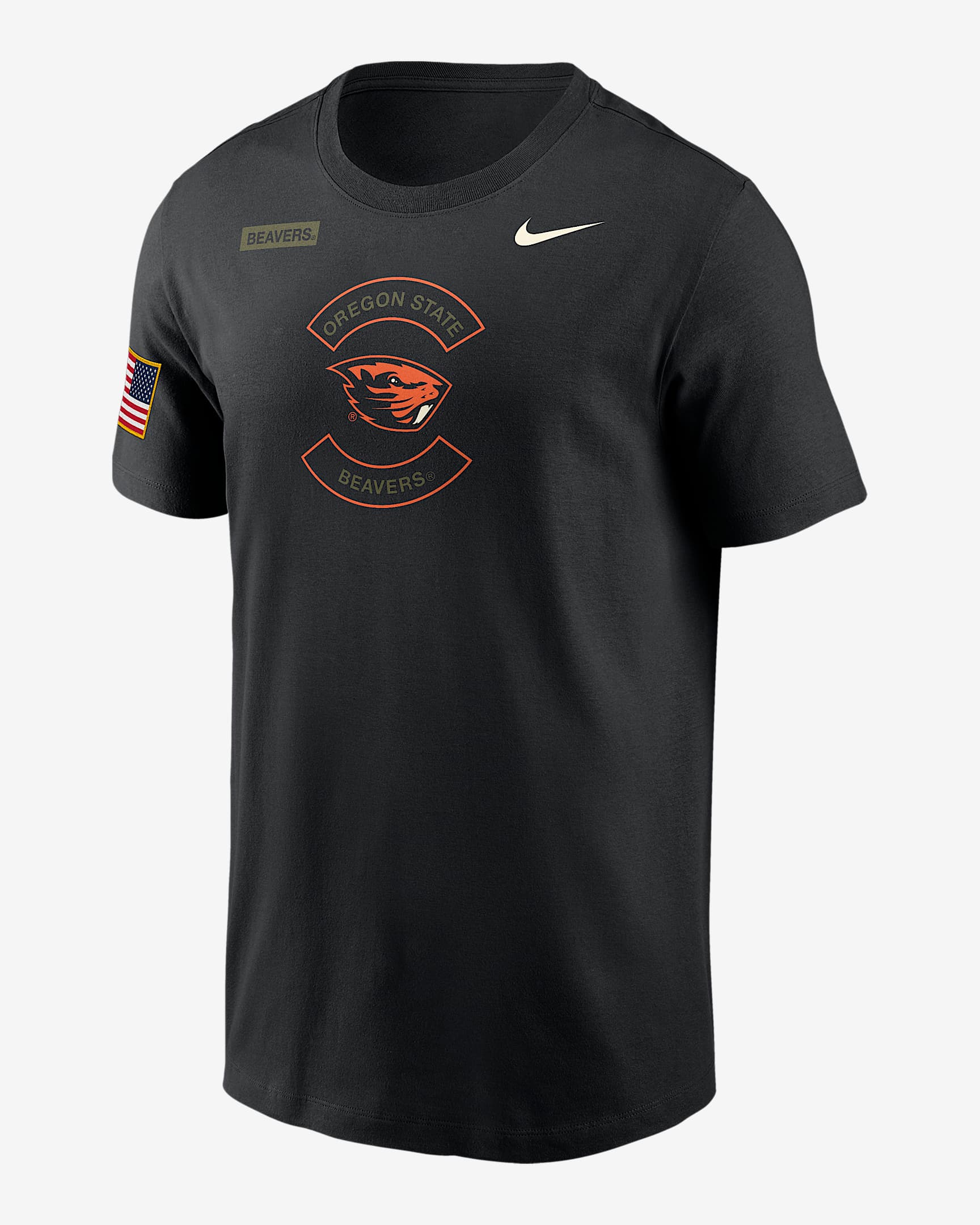 Oregon State Beavers Team Issue Men's Nike Dri-FIT T-Shirt - Black