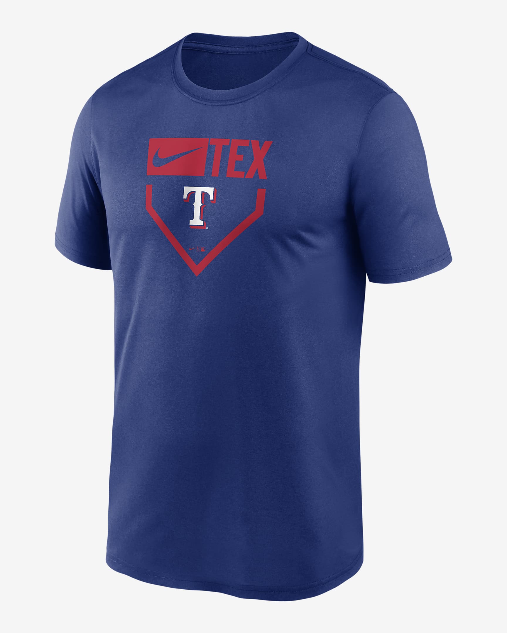 Texas Rangers Home Plate Icon Legend Men's Nike Dri-FIT MLB T-Shirt ...