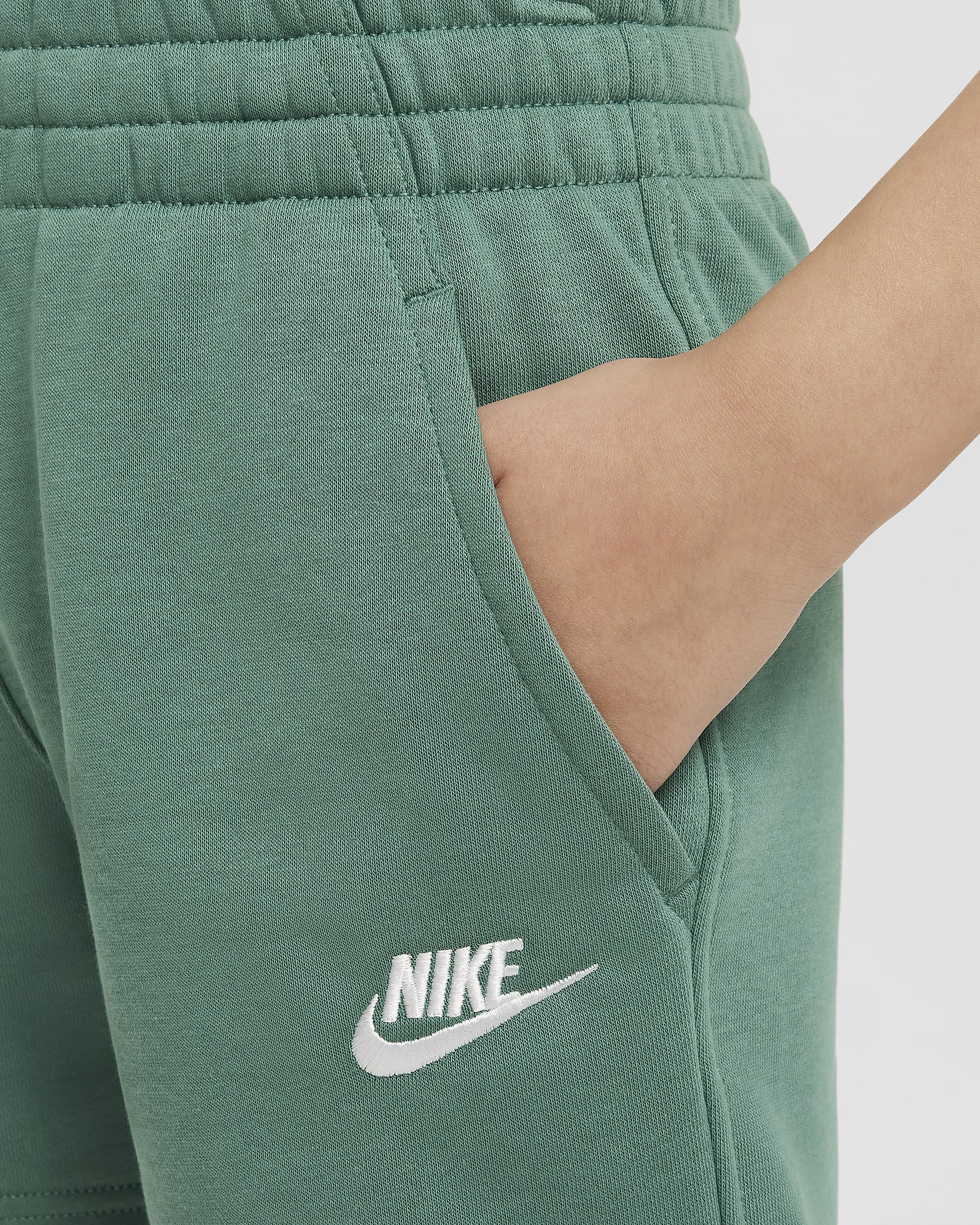 Shorts in French Terry 13 cm Nike Sportswear Club Fleece – Ragazza - Bicoastal/Bicoastal/Bianco