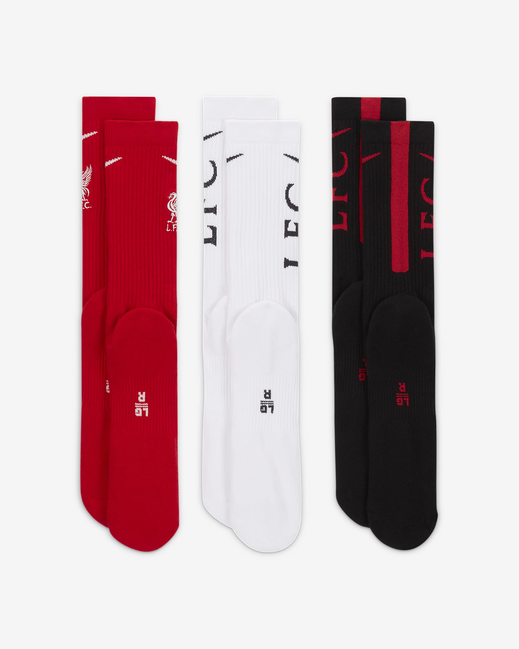 Liverpool Nike Everyday Socks 3 Pairs Nike UK euro-shoe-size-to-us-women-s-conversion-charts-faq-51-off