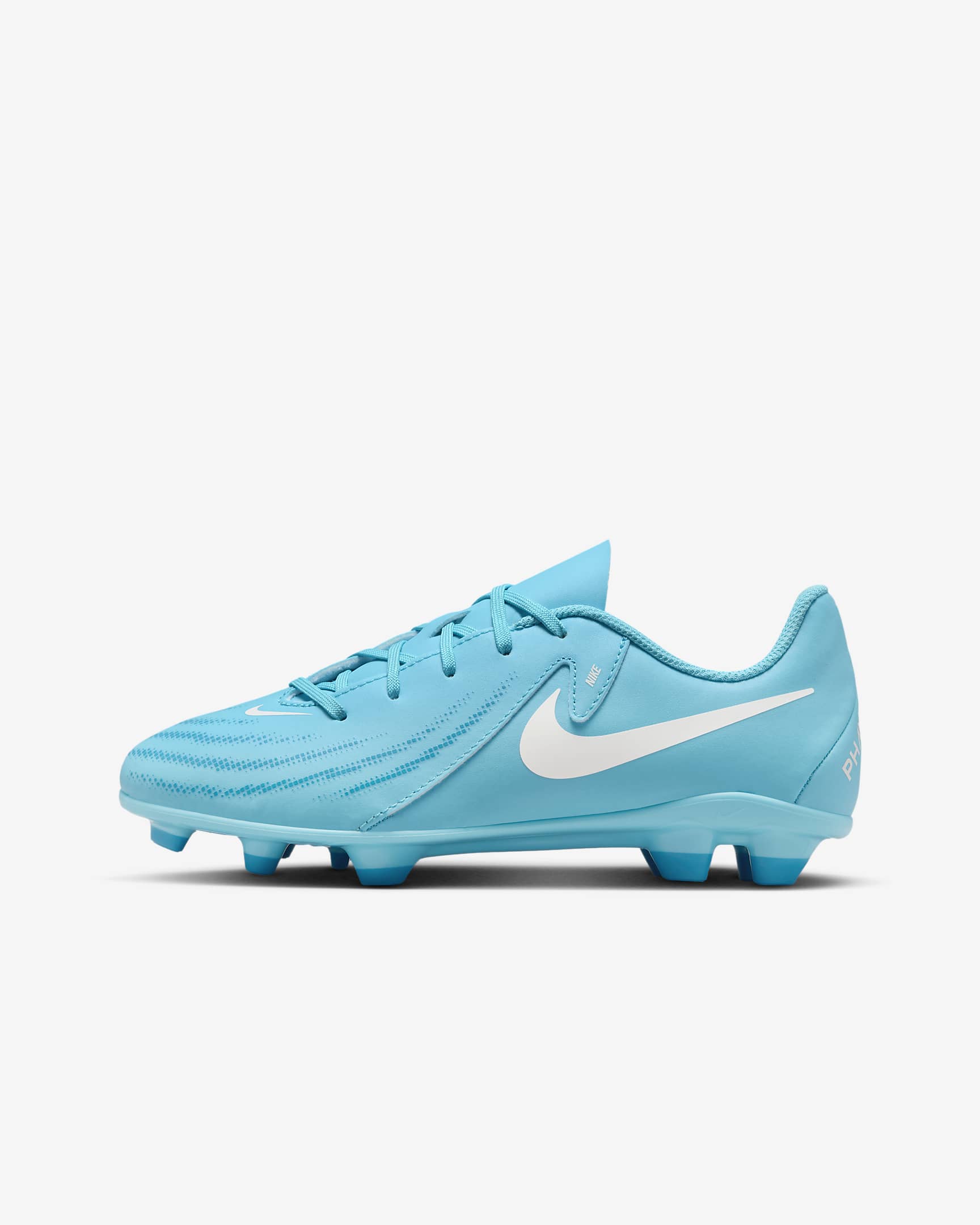 Nike Jr. Phantom GX 2 Club MG alacsony szárú, stoplis futballcipő gyerekeknek/nagyobb gyerekeknek - Blue Fury/Fehér