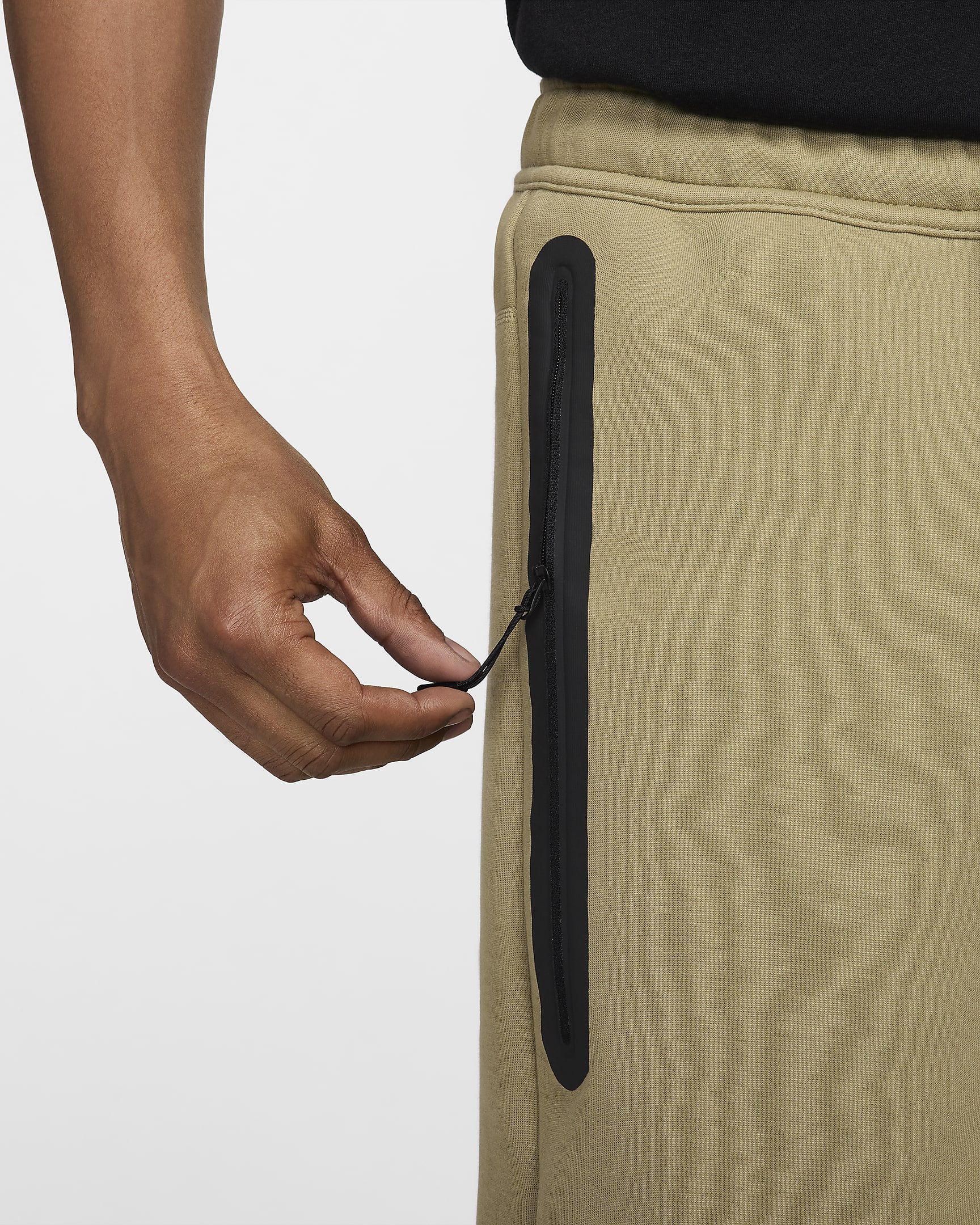 Nike Sportswear Tech Fleece-shorts til herre - Neutral Olive/Svart