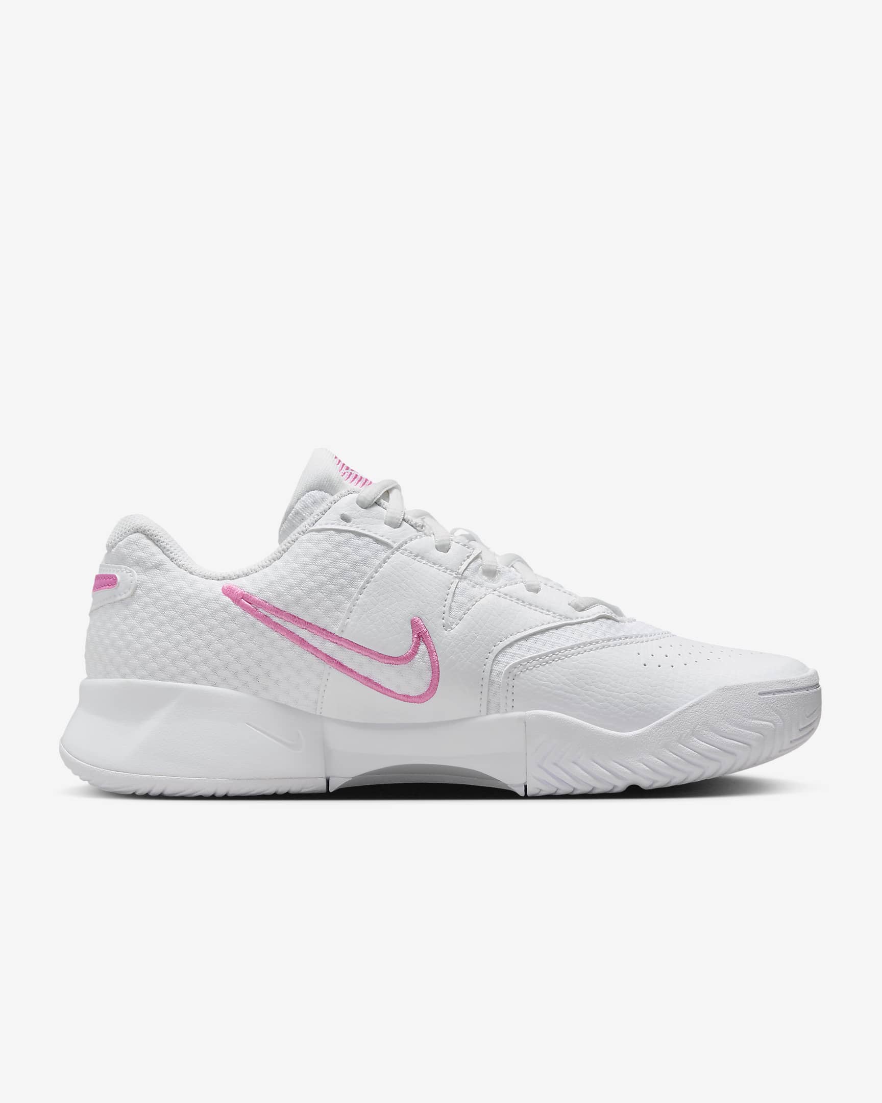 Calzado de tenis para mujer NikeCourt Lite 4 - Blanco/Negro/Rosa alegre