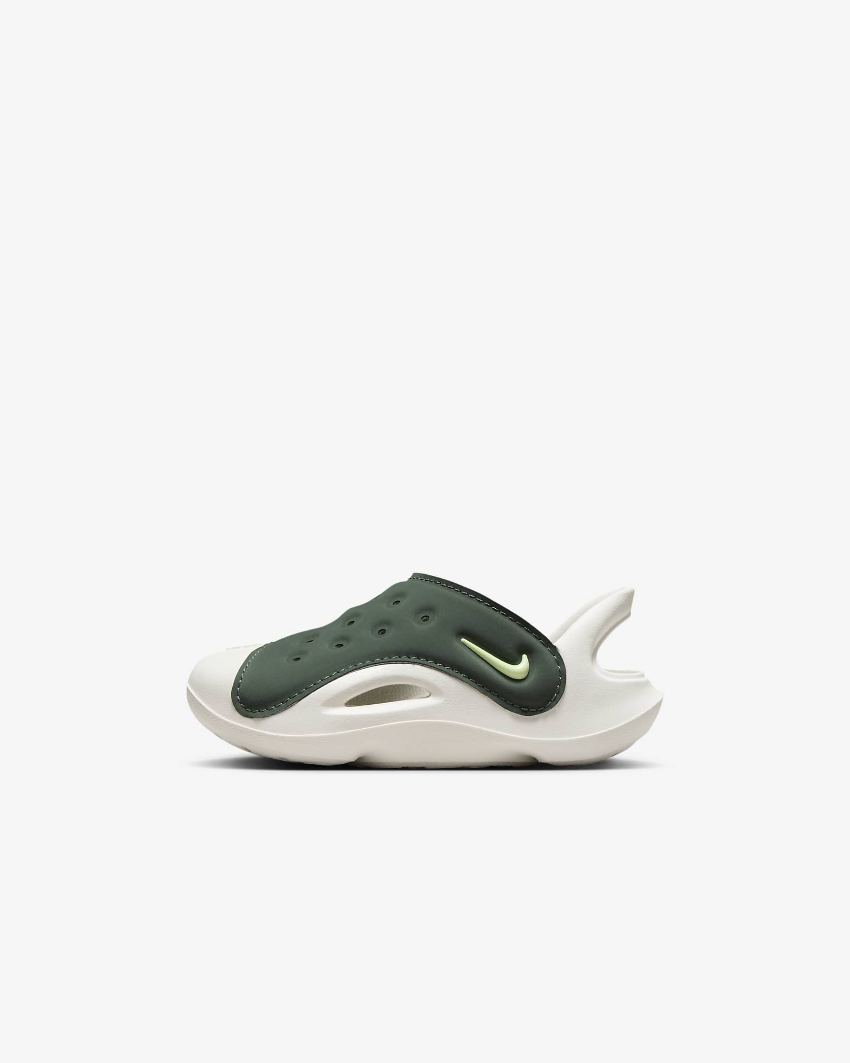 Sandalias para bebé e infantil Nike Aqua Swoosh - Verde vintage/Vela/Voltio ligero