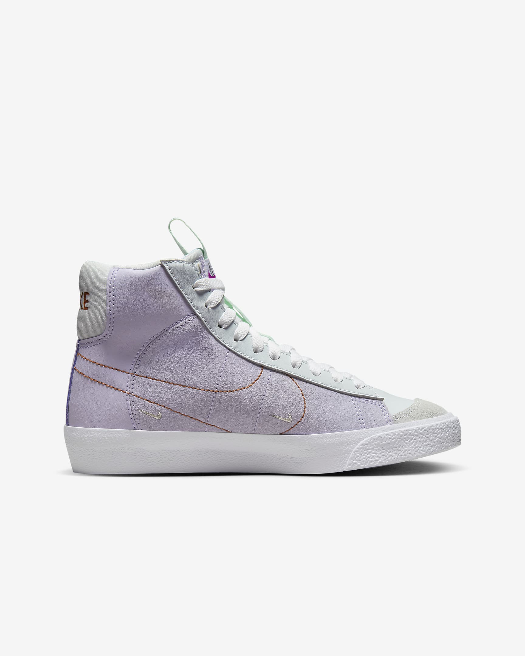 Nike Blazer Mid '77 Dance Big Kids' Shoes - Barely Grape/Pure Platinum/Violet Frost/Metallic Copper