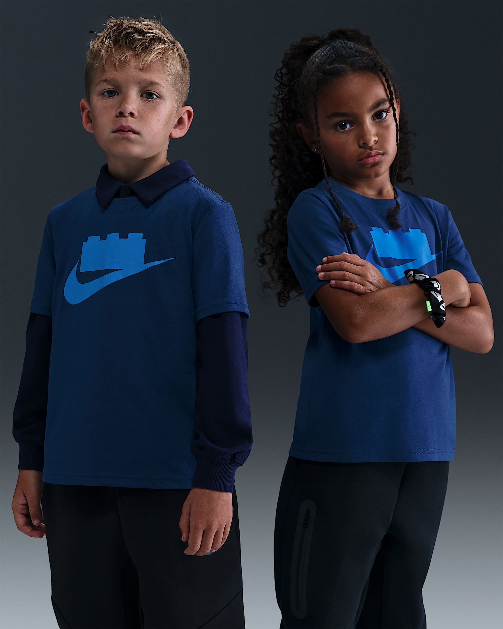 Nike x LEGO® コレクション リトルキッズ ロゴ Tシャツ - ブレイブブルー
