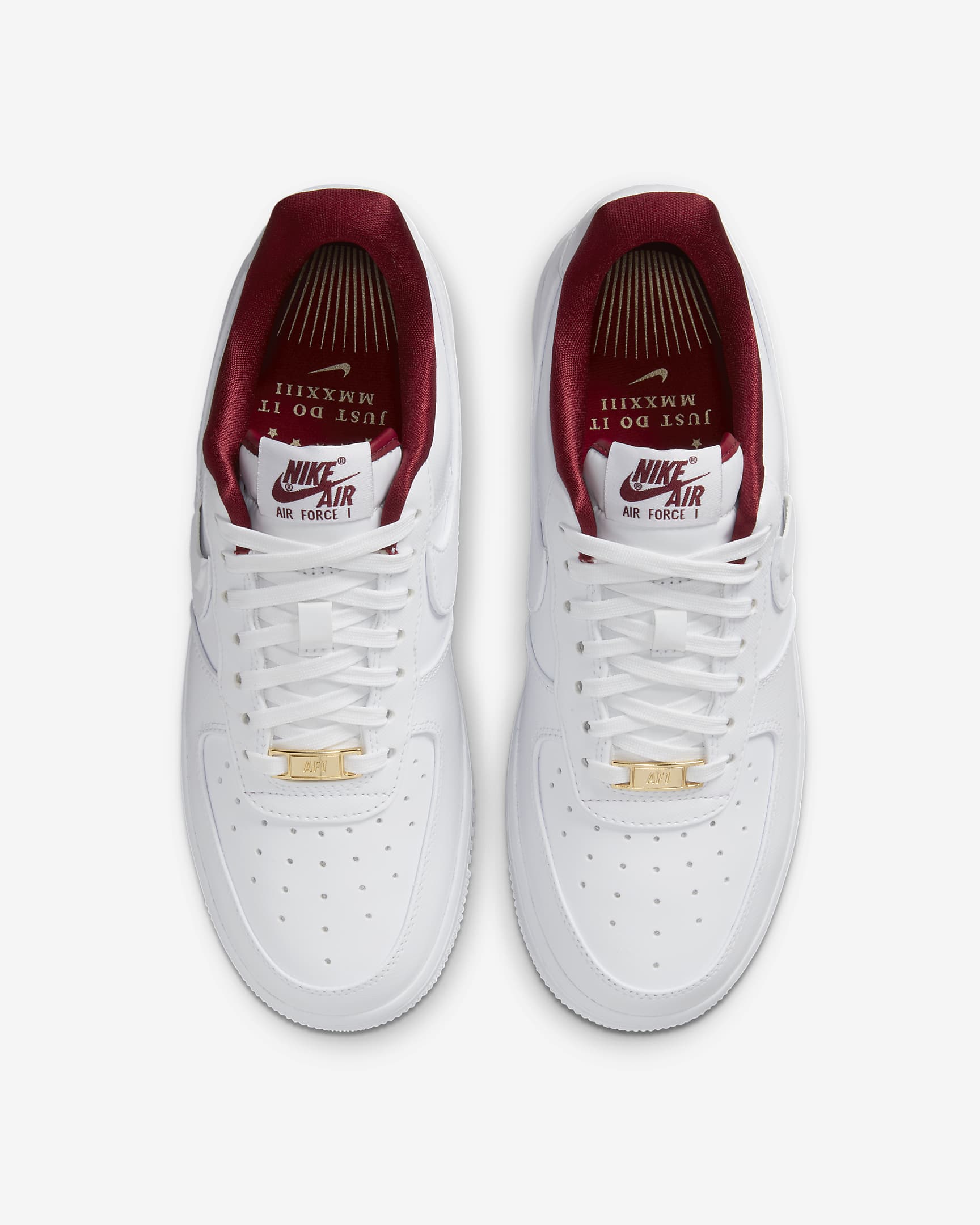 Nike Air Force 1 '07 SE Women's Shoes - White/Team Red/Metallic Gold Star/White