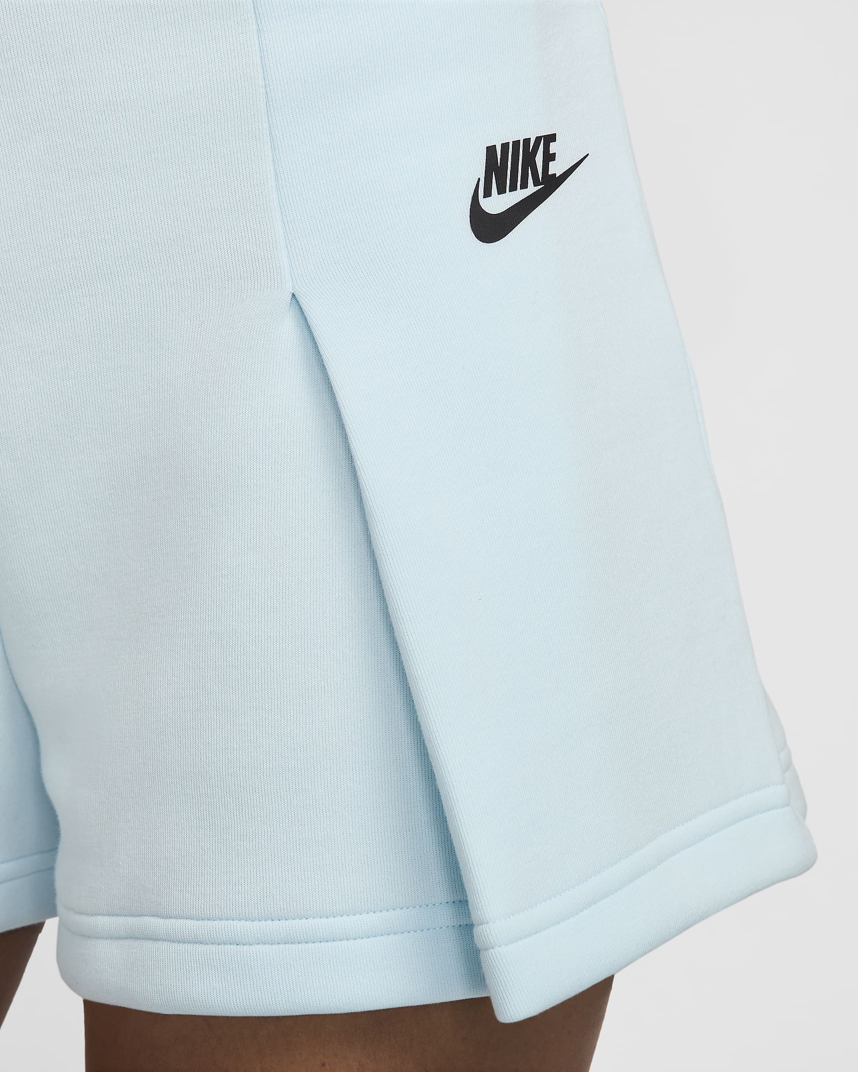 Nike Sportswear Tech Fleece Women's High-Waisted 3" Pleated Shorts - Glacier Blue/Black