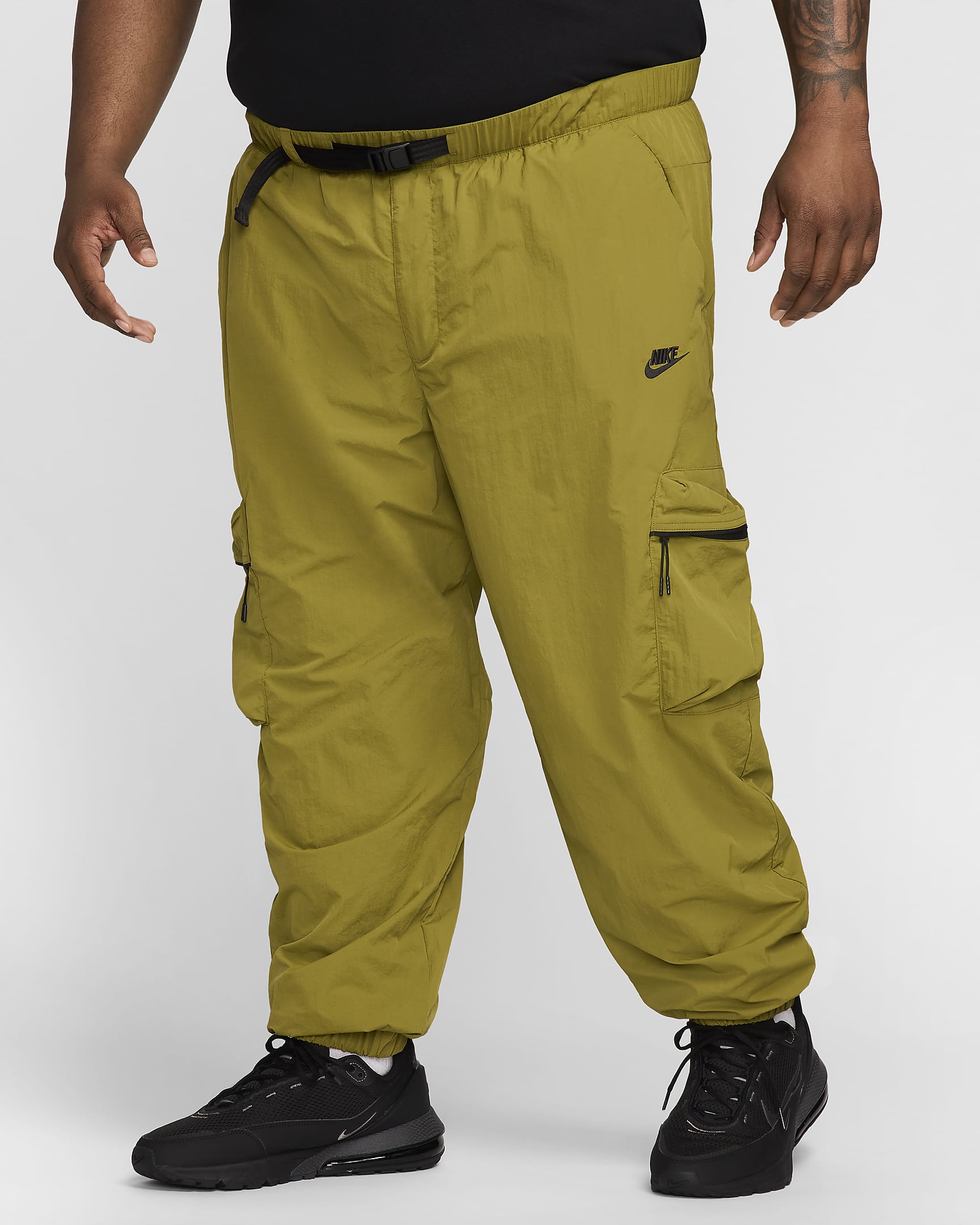 Nike Tech Men's Woven Cargo Trousers - Pacific Moss/Black