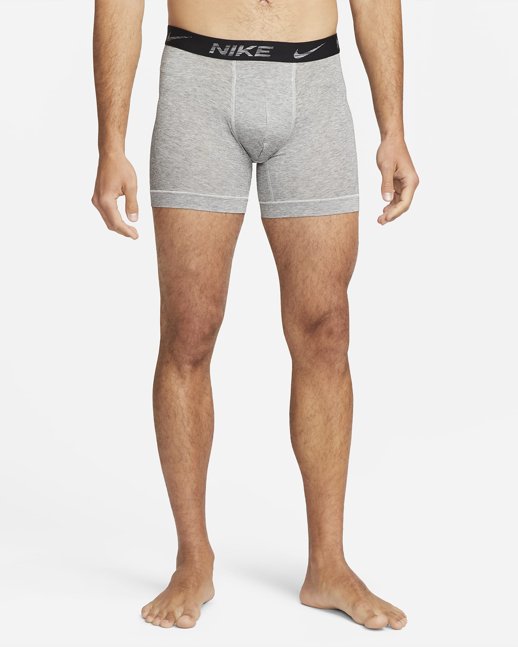 Nike Dri-FIT ReLuxe Men's Boxer Briefs (2-Pack) - Grey