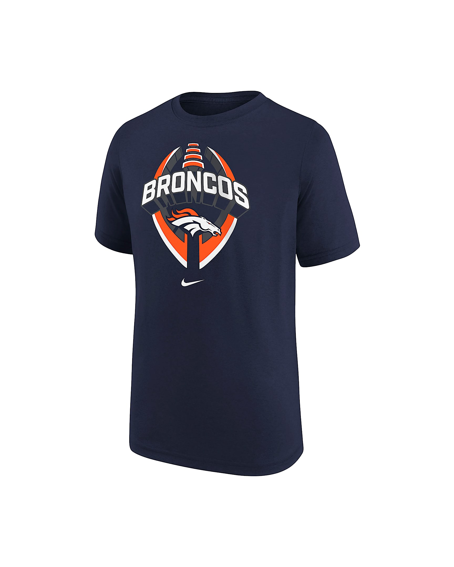 Playera Nike Dri-FIT de la NFL para niños talla grande Denver Broncos Legend Icon - Azul marino
