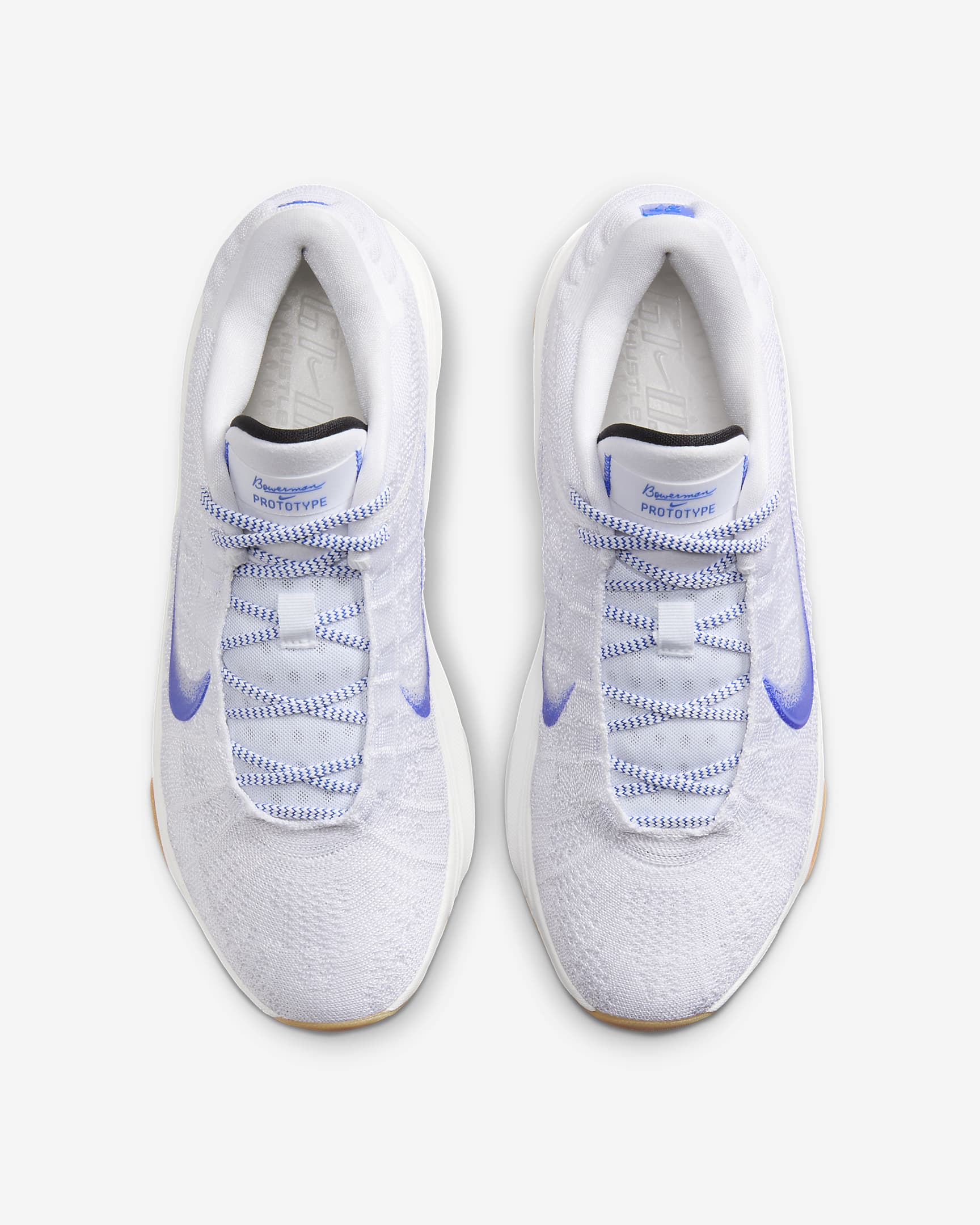 Chaussure de basket Nike G.T. Hustle 3 Blueprint - Blanc/Phantom/Total Orange/Racer Blue