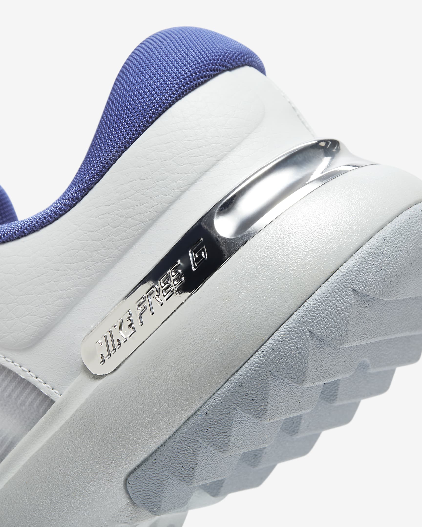 Nike Free Golf Sabatilles de golf - Home - Pure Platinum/University Gold/Wolf Grey/Astronomy Blue