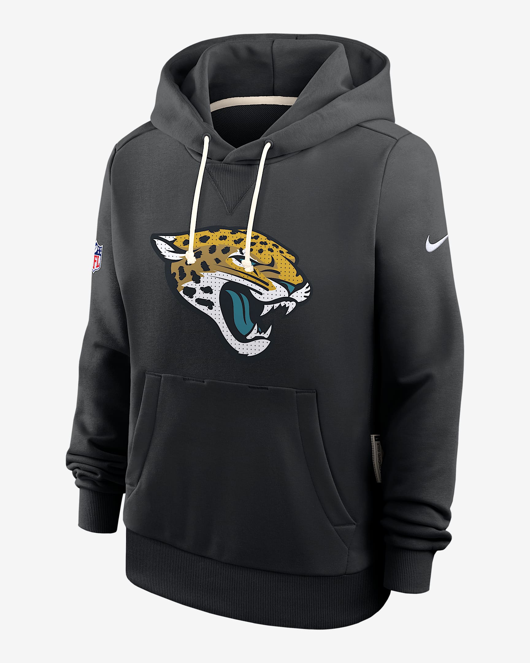 Sudadera con gorro sin cierre Nike Dri-FIT de la NFL para mujer Jacksonville Jaguars Sideline - Negro