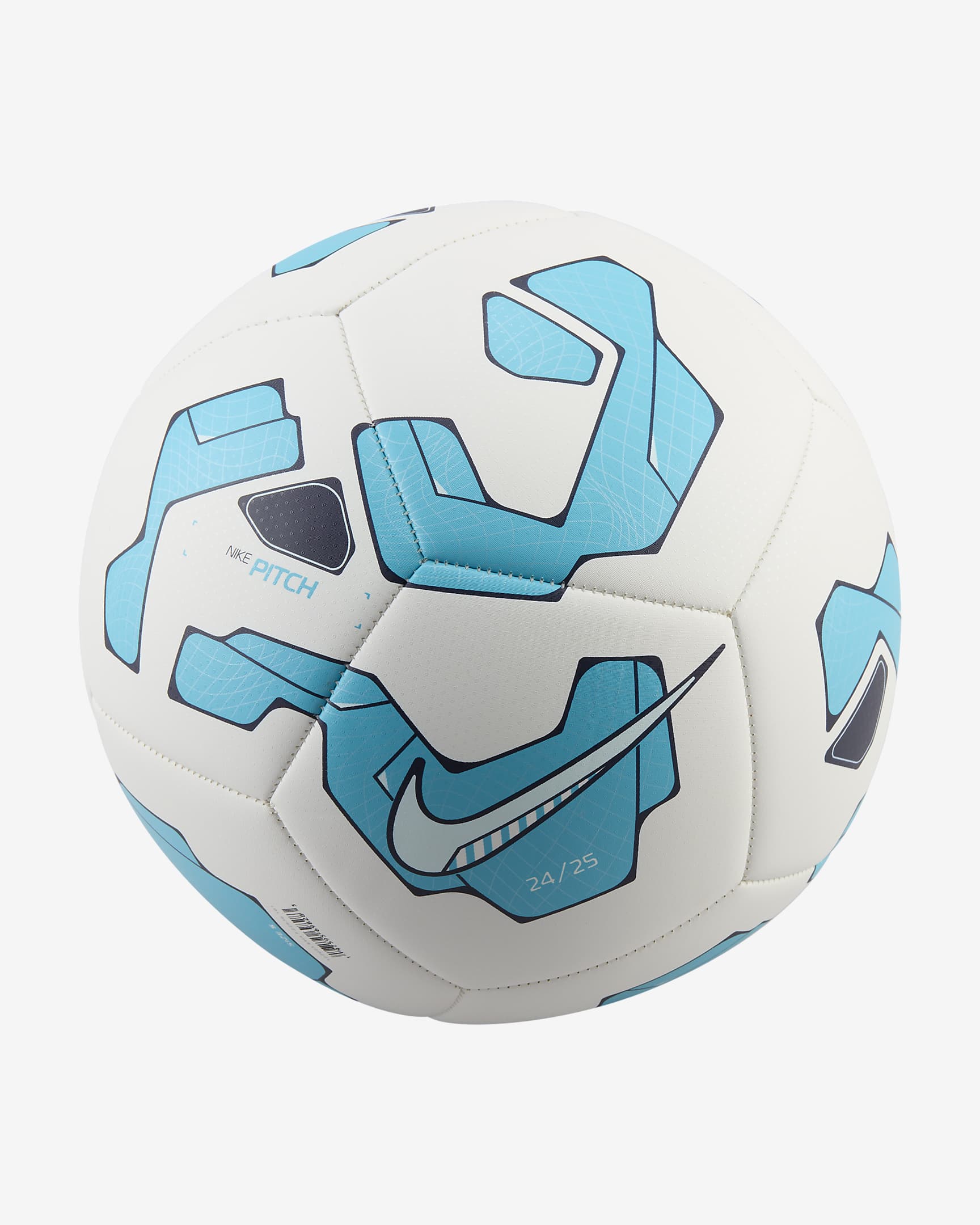 Ballon de foot Nike Pitch - Blanc/Blue Fury/Glacier Blue