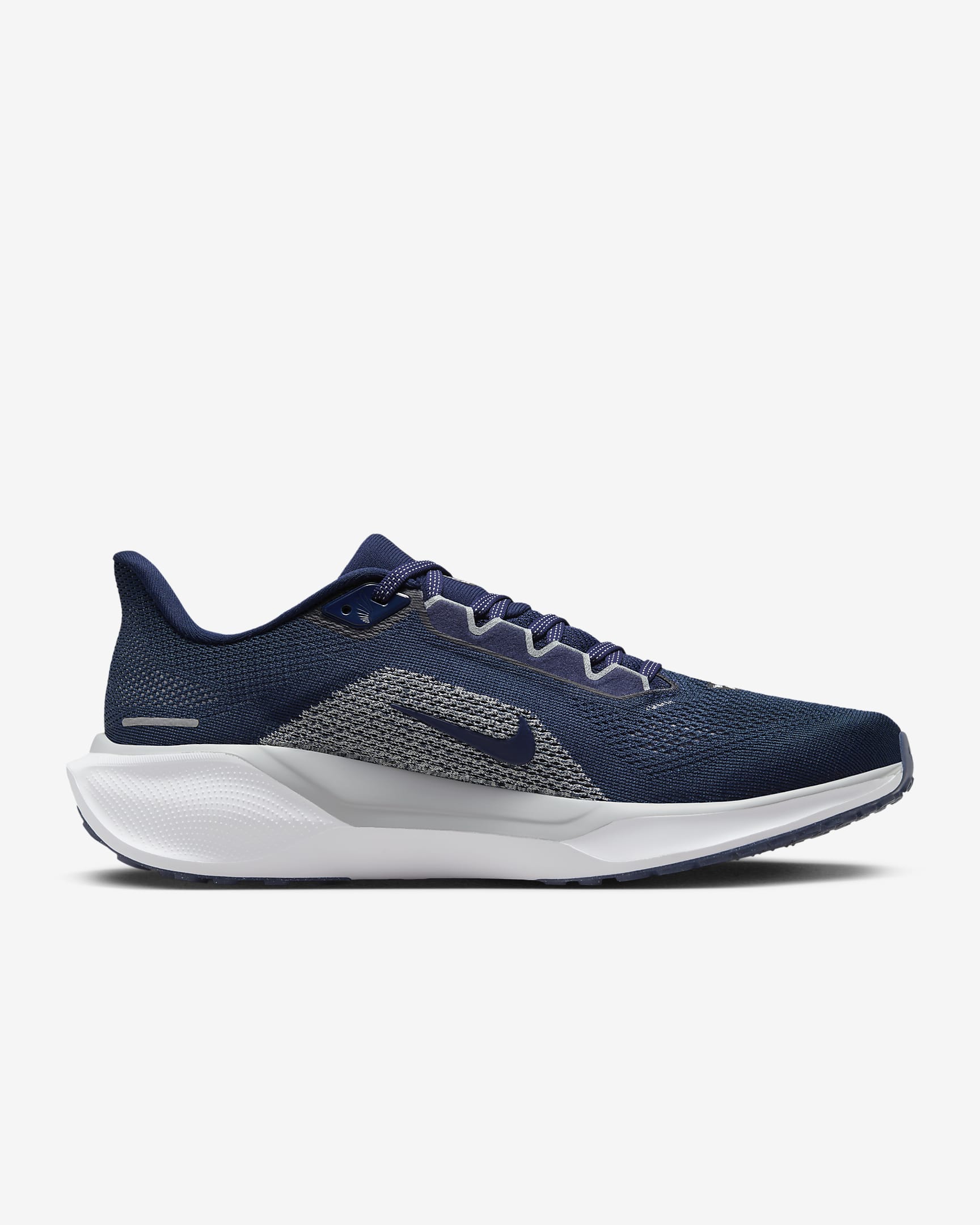 Tenis de correr en pavimento para hombre Nike Pegasus 41 NFL Dallas Cowboys - Azul marino universitario/Blanco/Gris lobo/Blanco