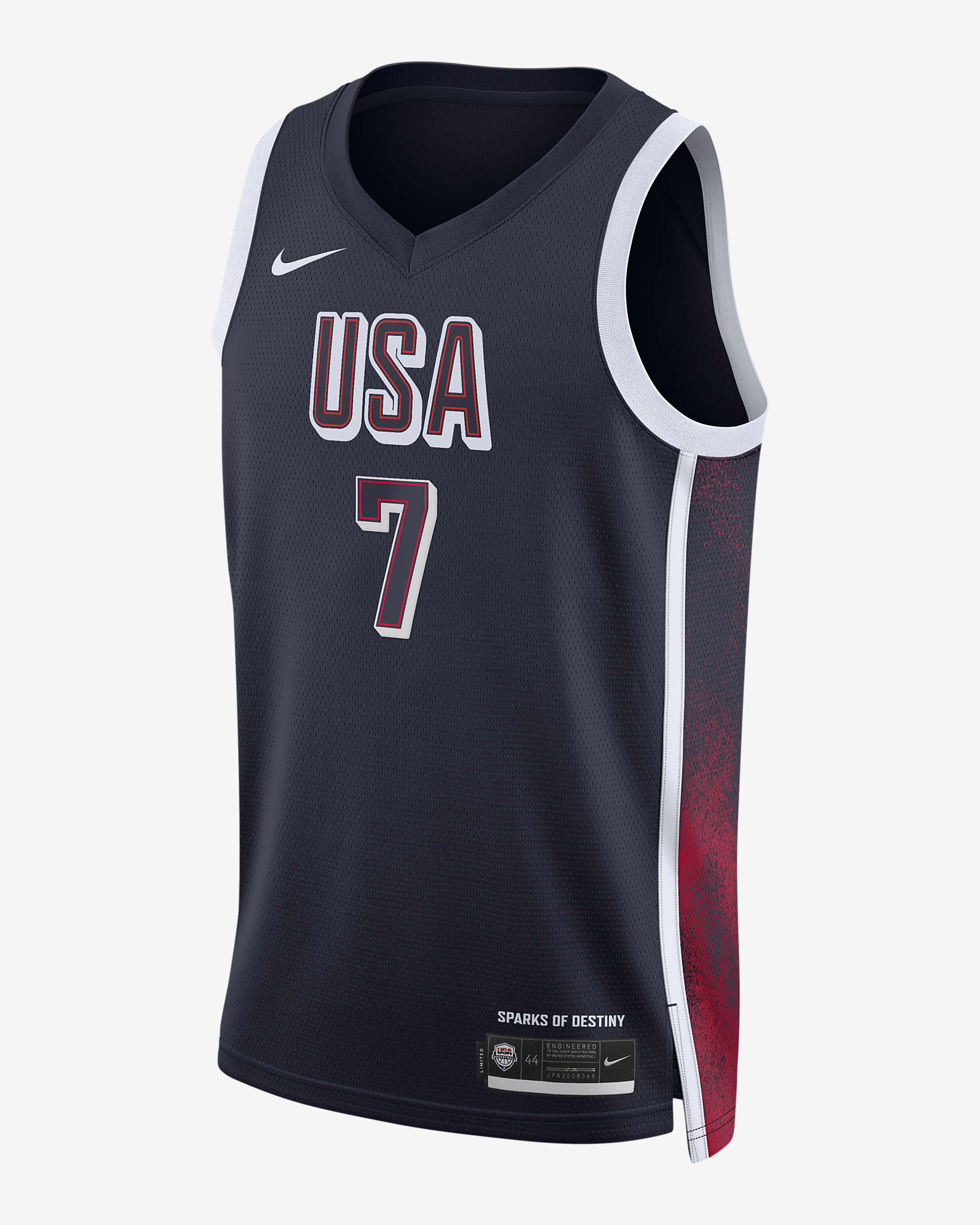 Jersey de básquetbol Nike Dri-FIT unisex Kevin Durant Team USA USAB Limited Road - Azul marino