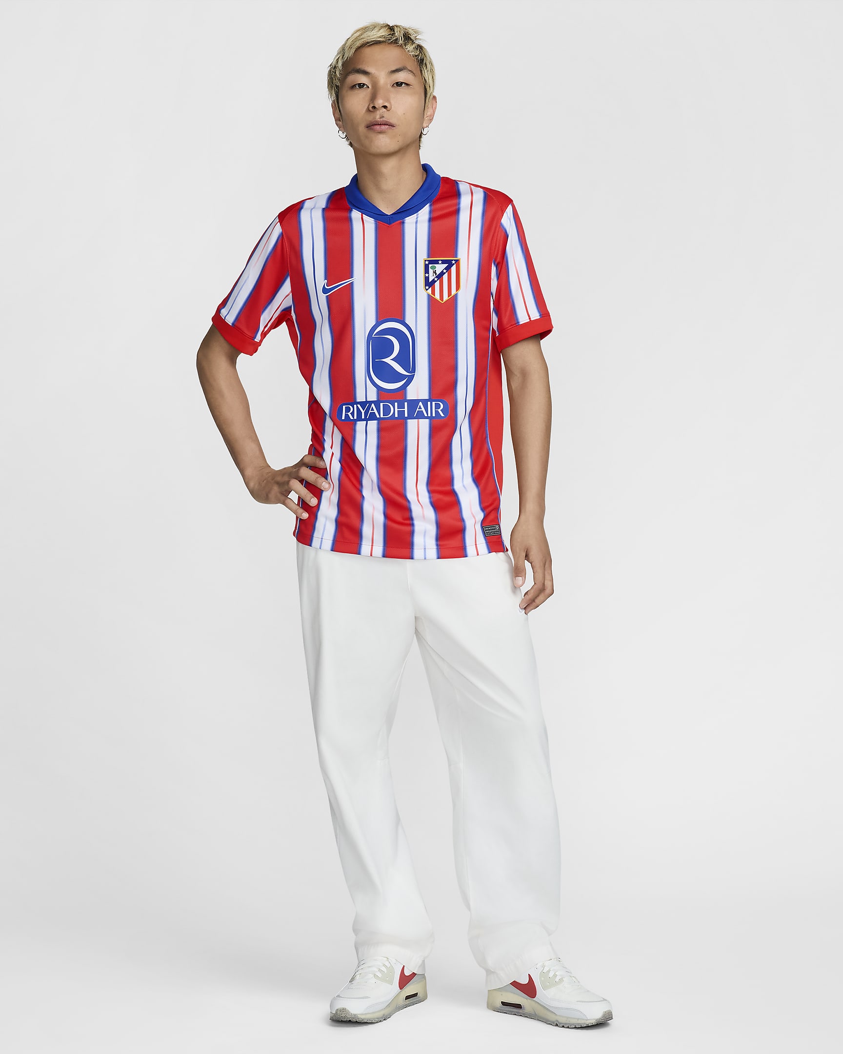 Atlético Madrid 2024/25 Stadium Home Men's Nike Dri-FIT Soccer Replica Jersey - Hyper Royal/Light Crimson/White