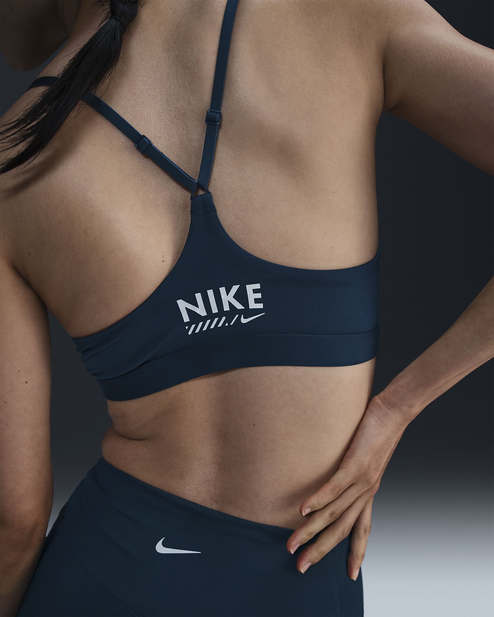 Nike Indy Light-Support Women's Padded Adjustable Sports Bra - Armoury Navy