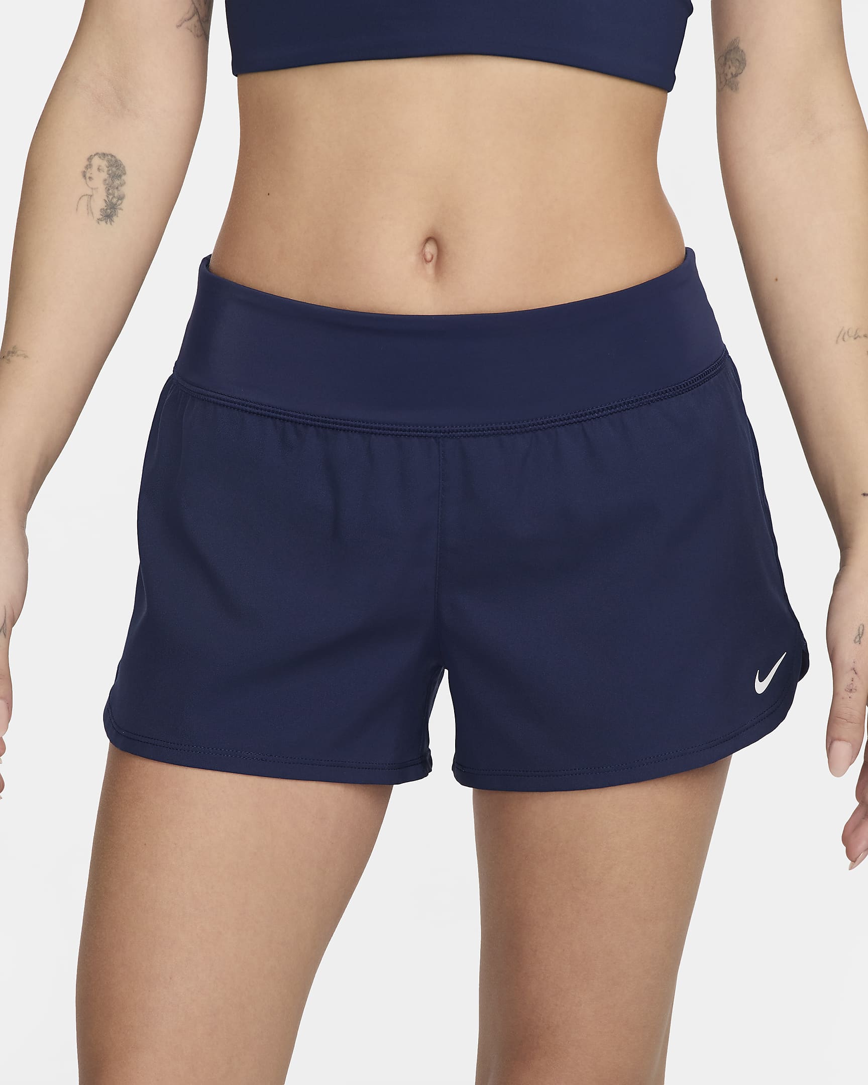 Shorts de playa para mujer Nike Essential - Azul marino medianoche