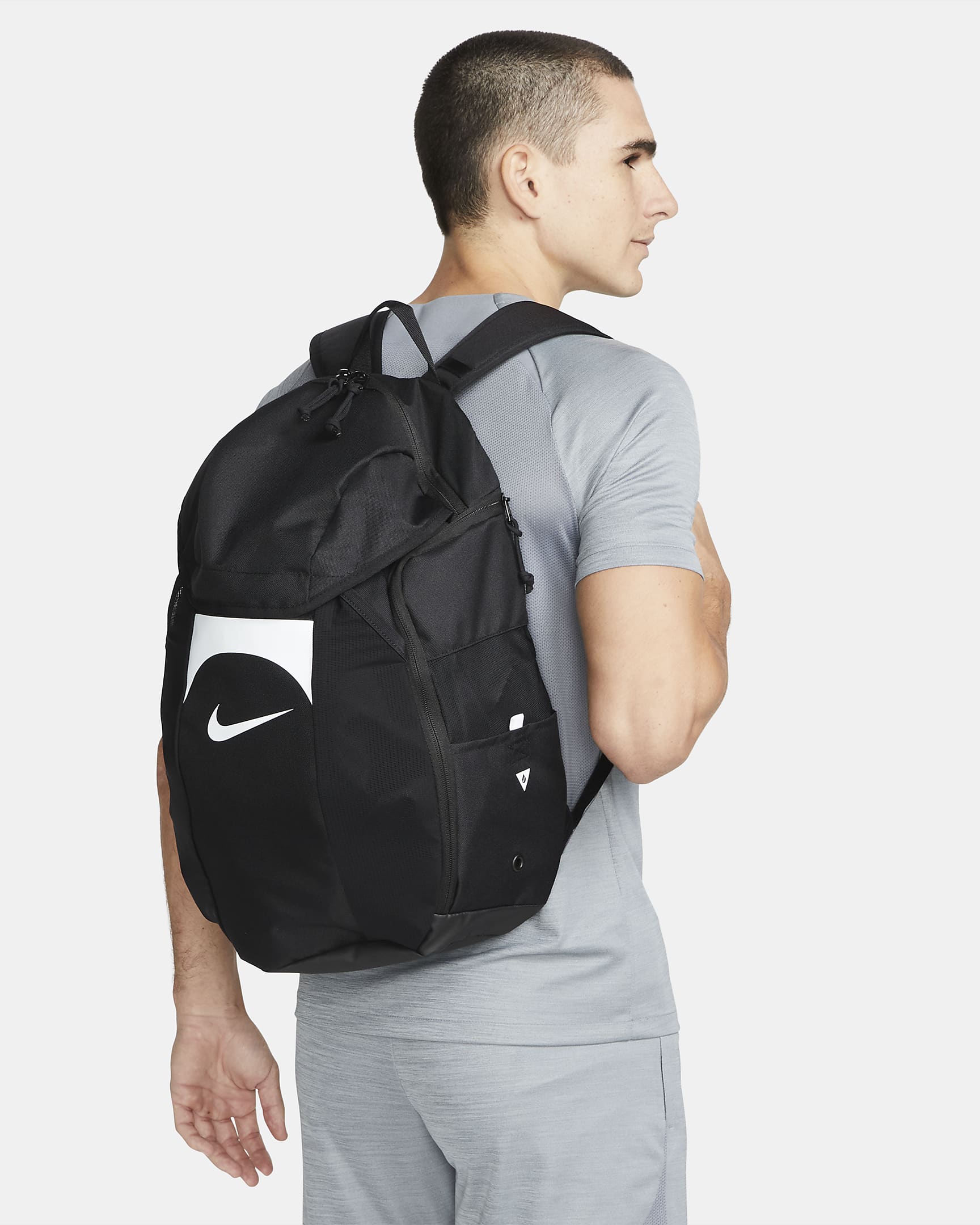 Nike Academy Team Backpack (30L) - Black/Black/White