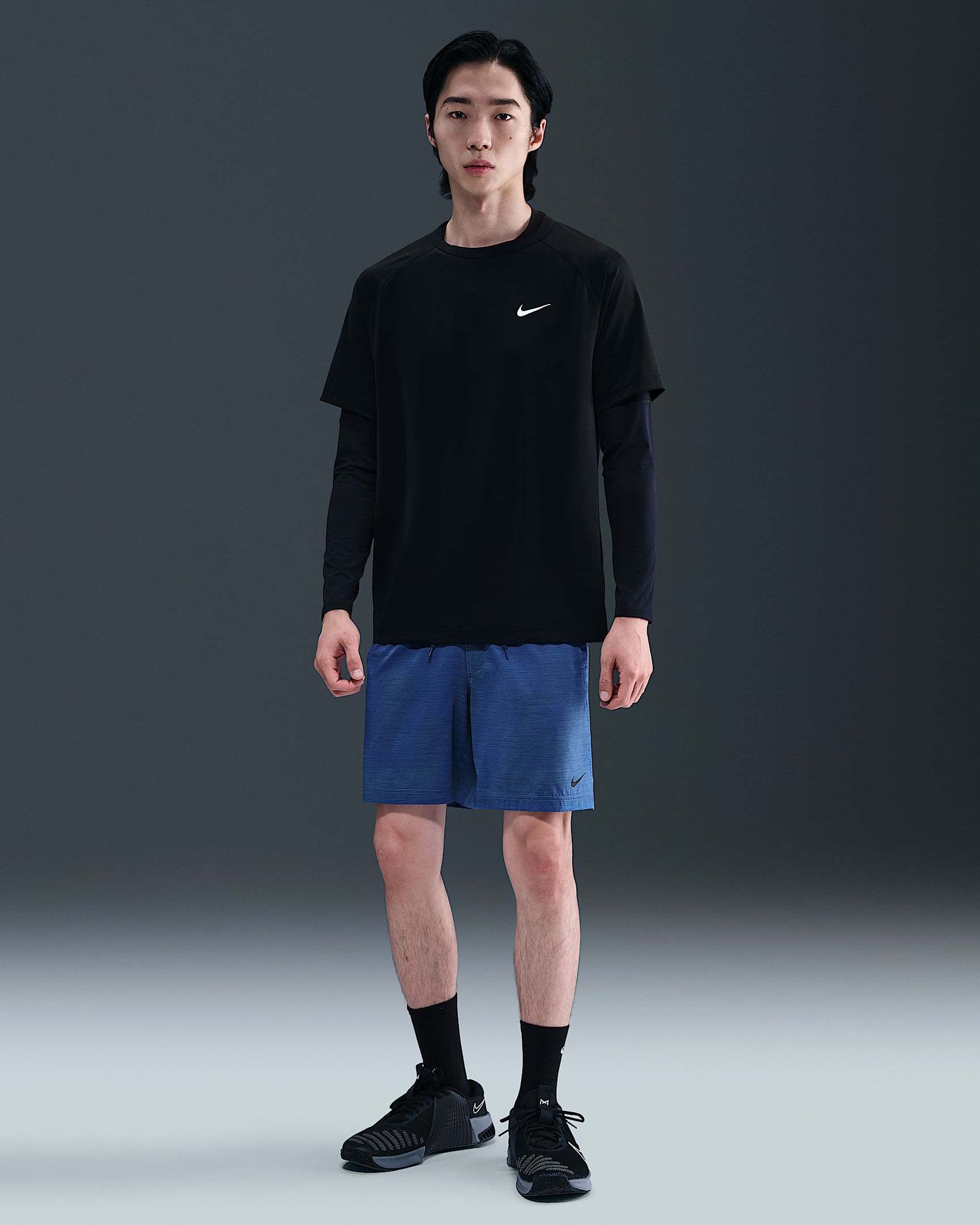 Nike Form Men's Dri-FIT 18cm (approx.) Unlined Versatile Shorts - Comet Blue/Blue Void/Black