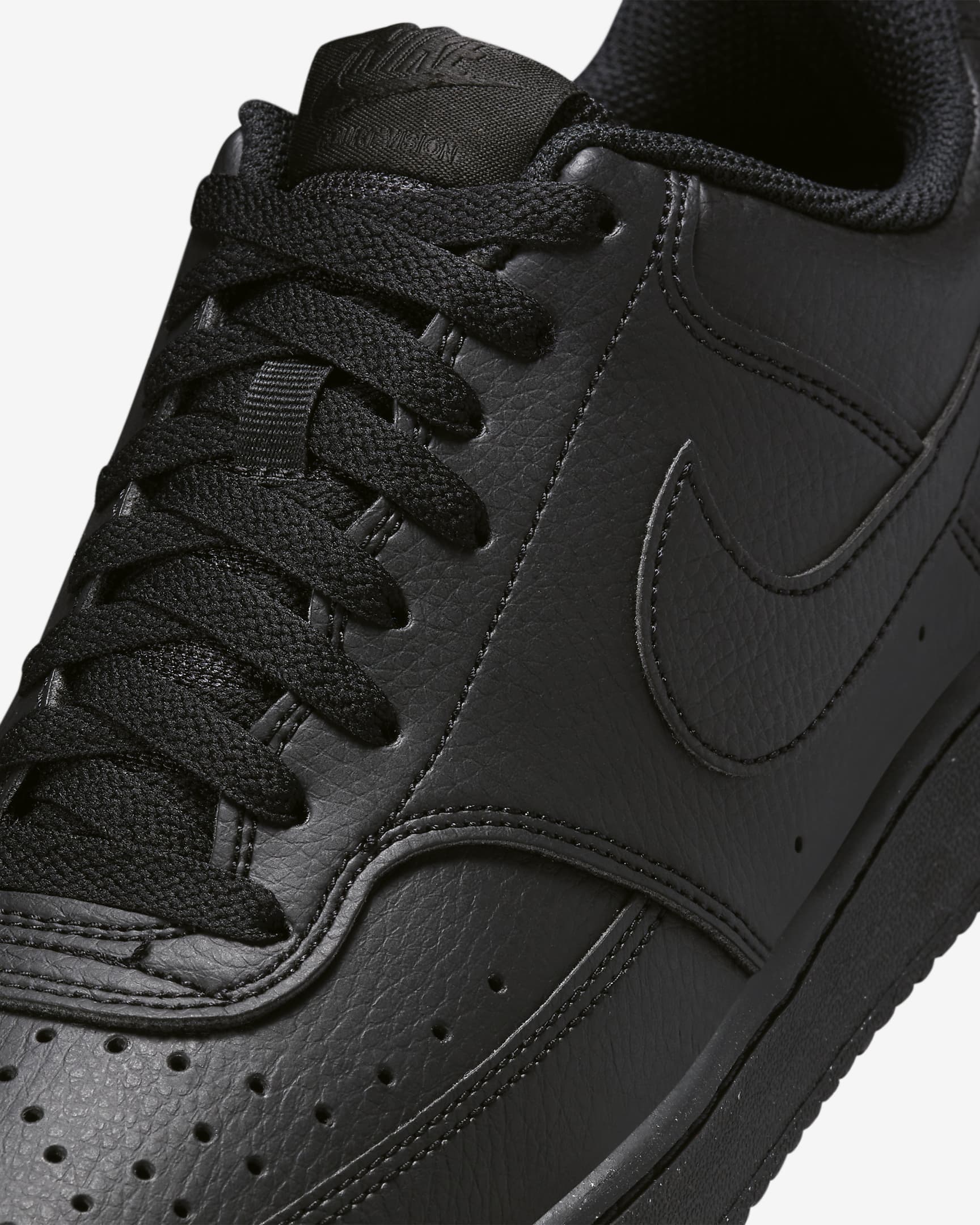 Chaussure Nike Court Vision Low Next Nature pour Homme - Noir/Noir/Noir