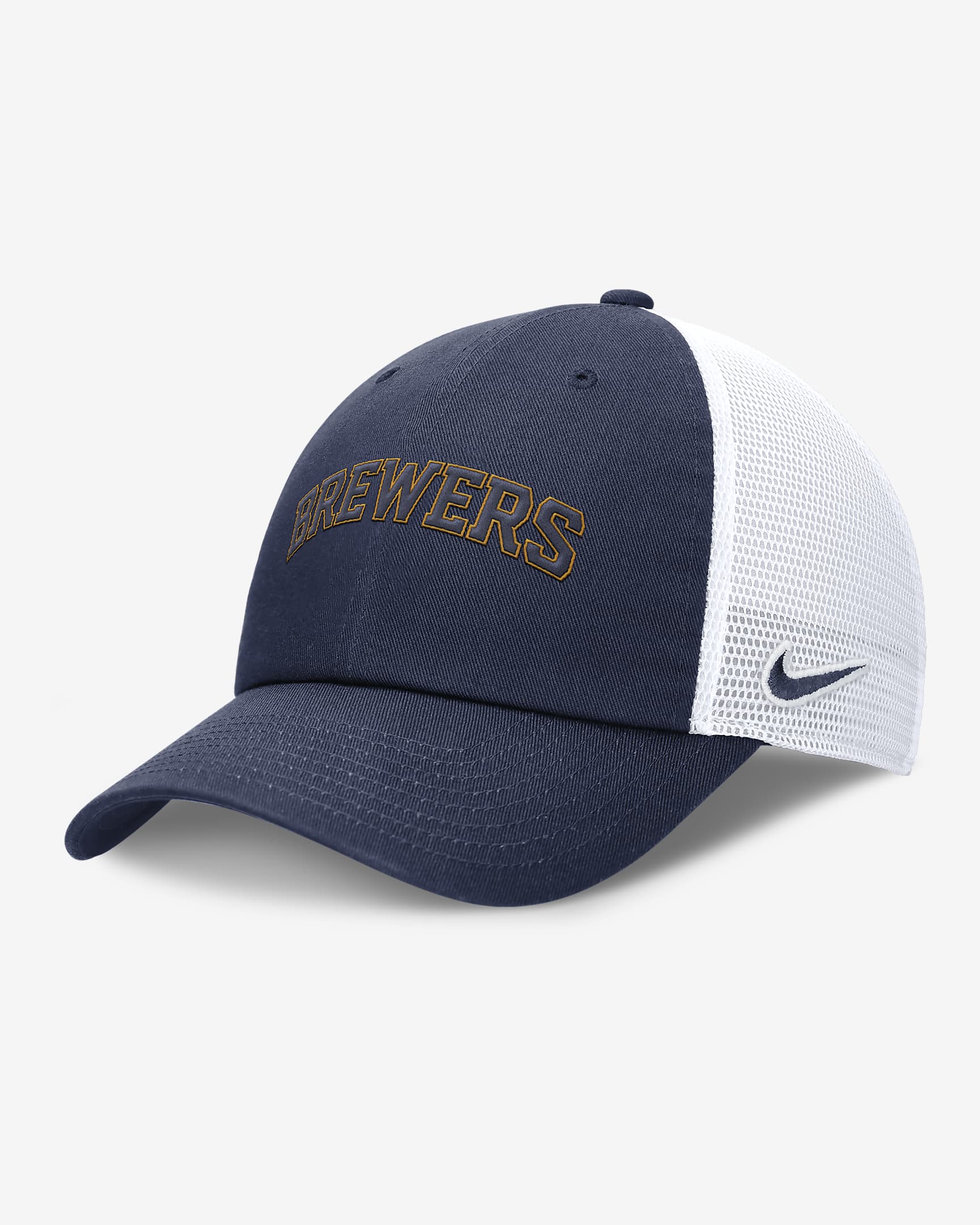 Milwaukee Brewers Evergreen Wordmark Club Men's Nike MLB Adjustable Hat ...