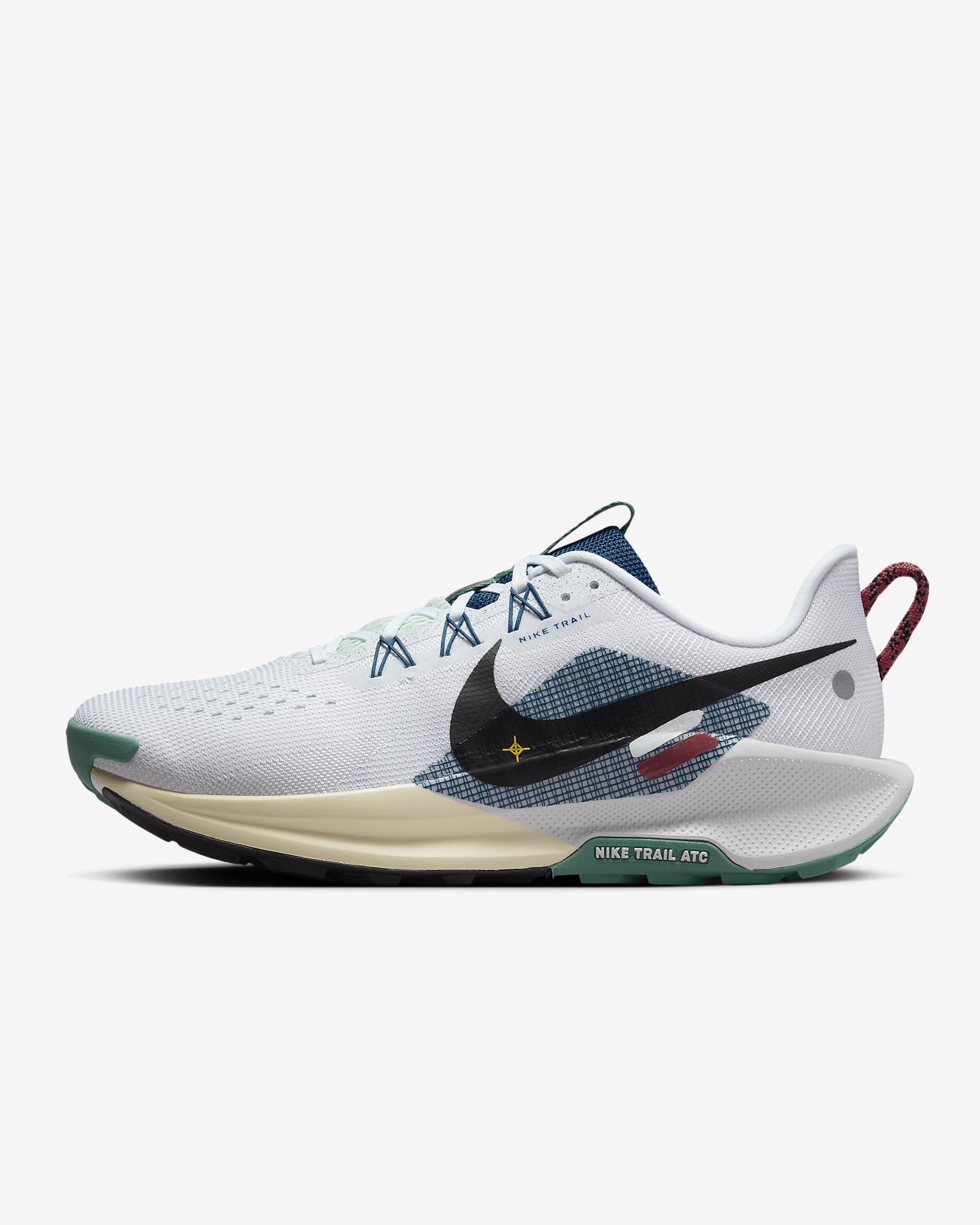 Męskie buty do biegania w terenie Nike Pegasus Trail 5 - Biel/Court Blue/Cedar/Czerń