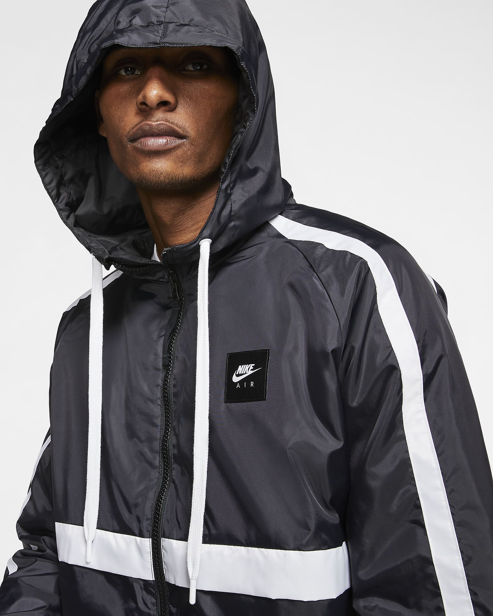 Nike Air Men's Woven Jacket - Black/Black/White