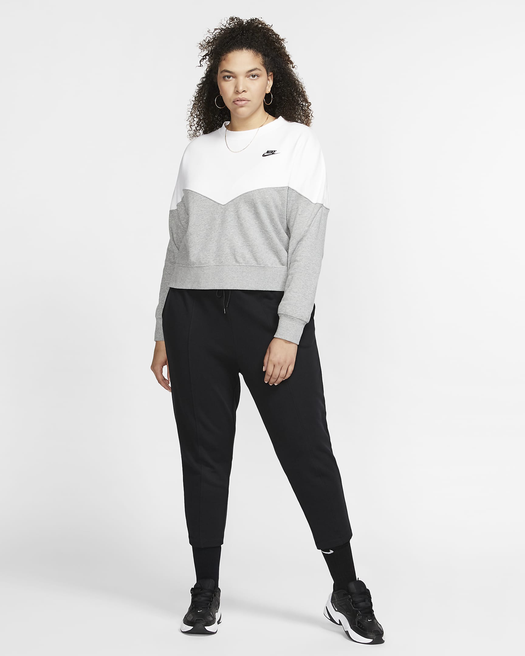 Nike Sportswear Swoosh Women's French Terry Trousers (Plus Size). Nike HR