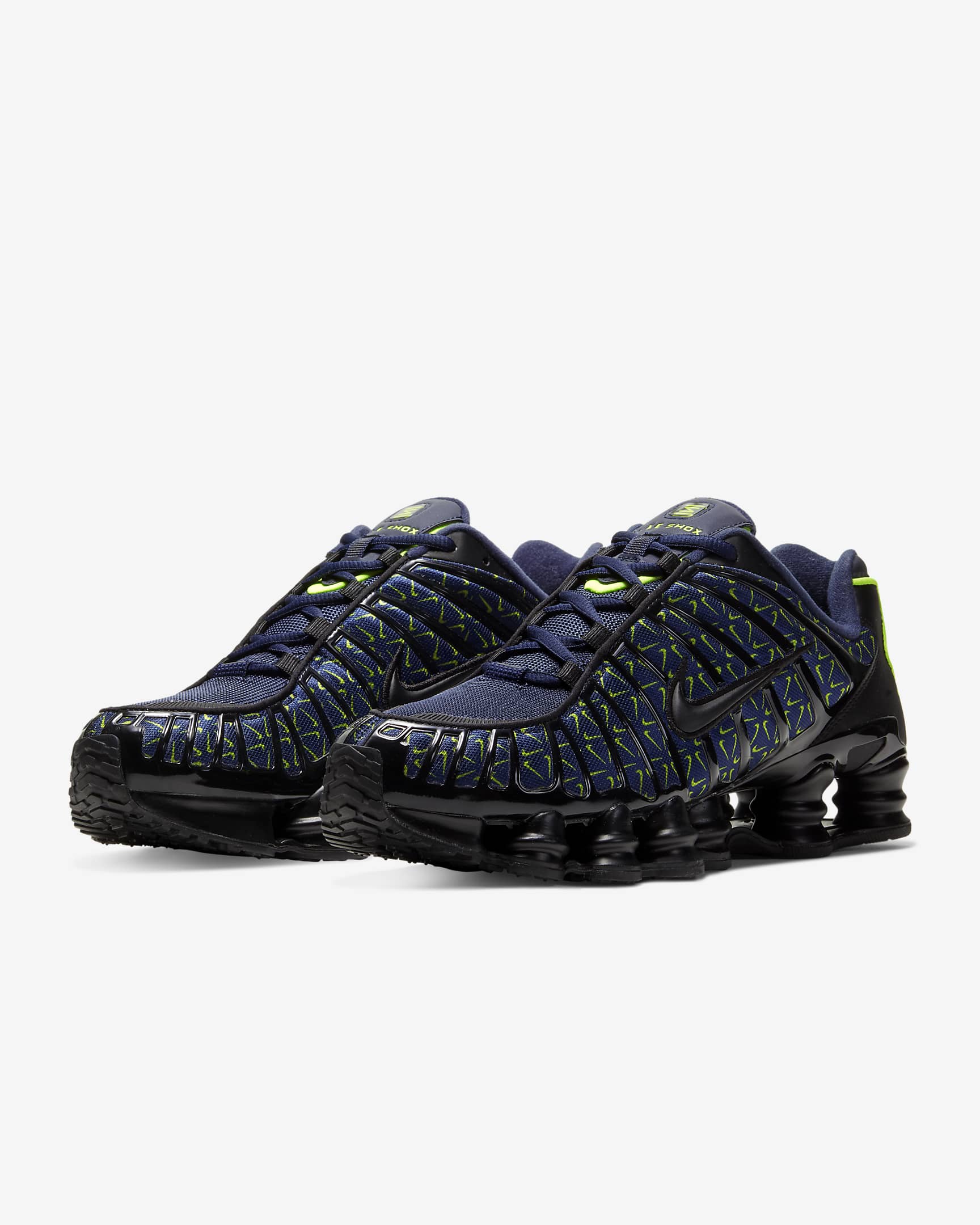 Nike Shox TL Men's Shoes - Obsidian/Volt/Black