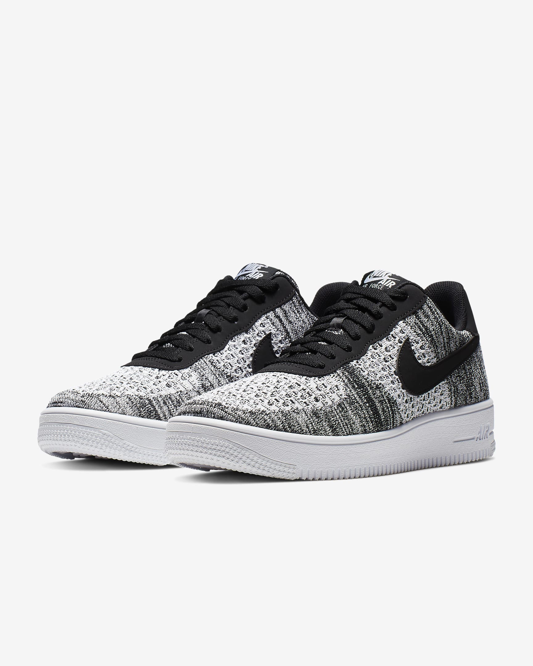 Nike Air Force 1 Flyknit 2.0 Zapatillas - Negro/Negro/Blanco/Pure Platinum