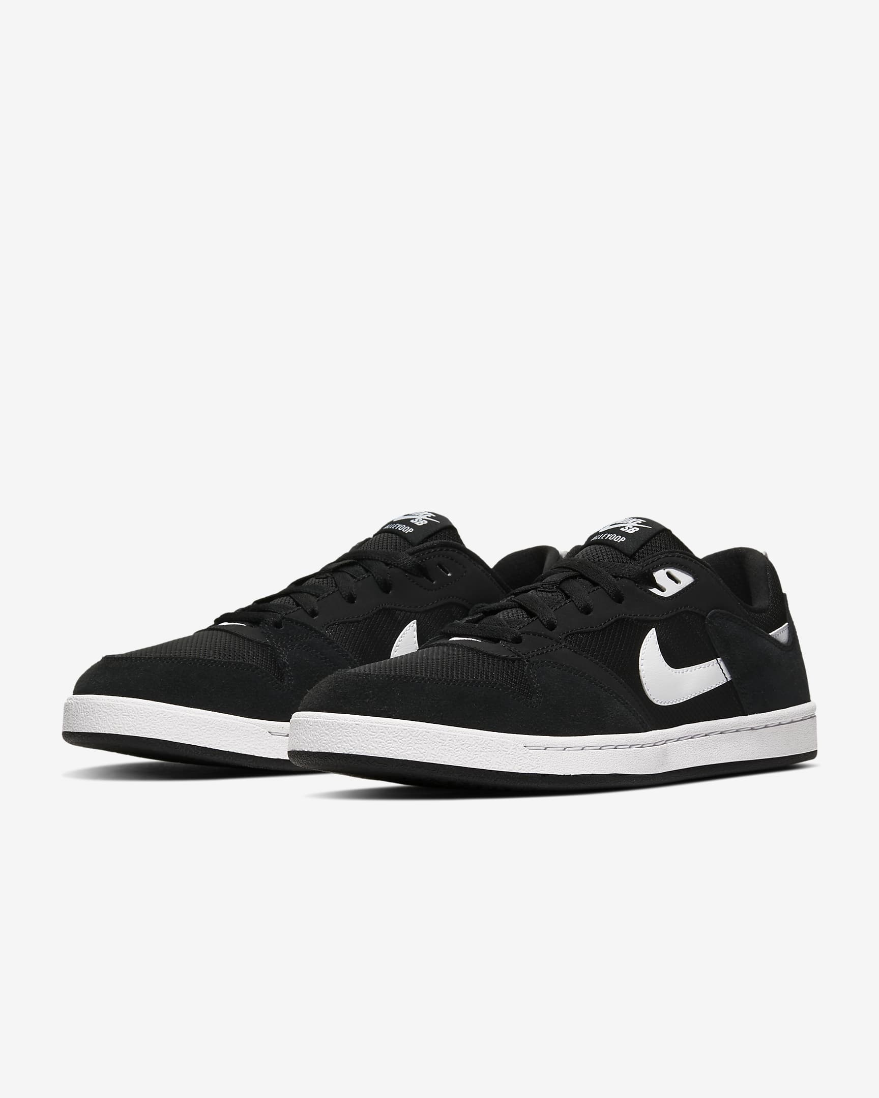 Nike SB Alleyoop Skate Shoes - Black/Black/White