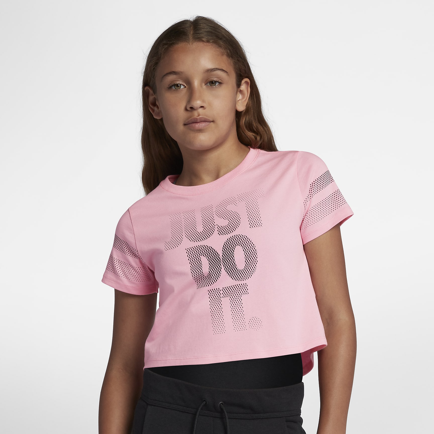 Nike Sportswear Kurz-T-Shirt für ältere Kinder (Mädchen) - Pink