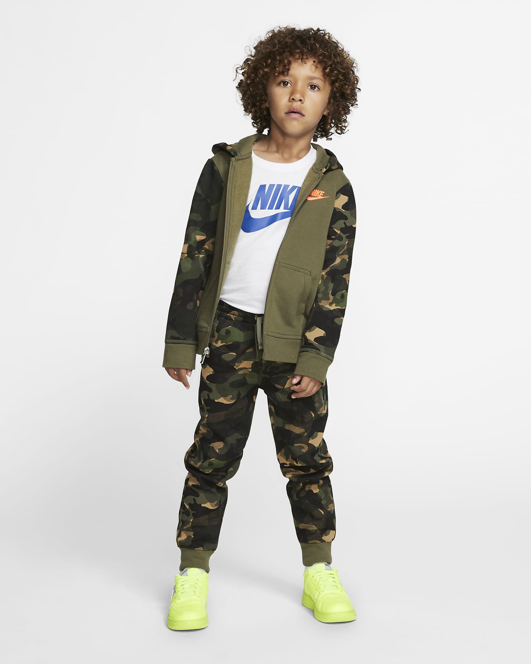 Nike Sportswear Club Fleece Little Kids' Full-Zip Hoodie. Nike.com