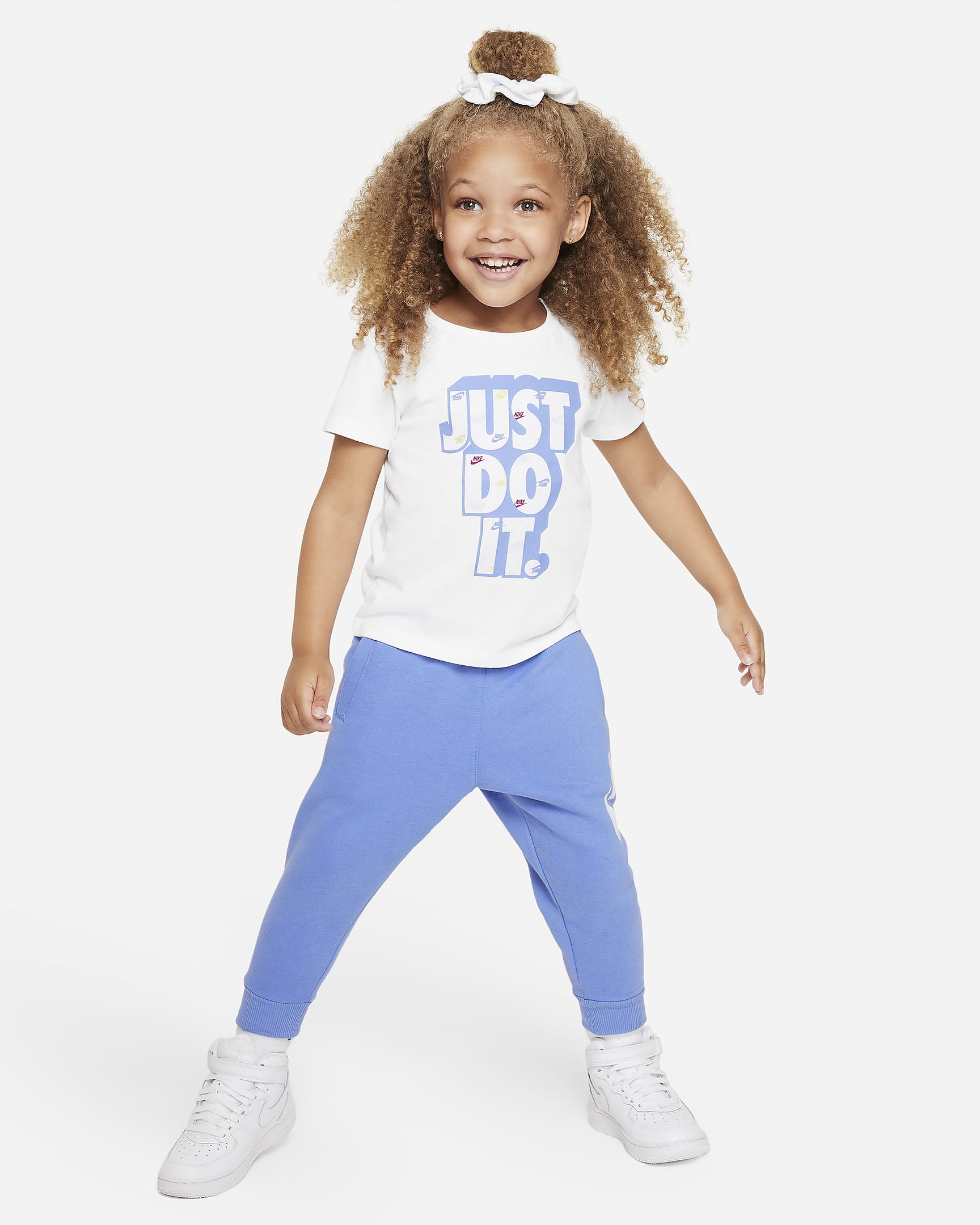 Nike Relaxed Tee and Scrunchie Set Toddler 2-Piece Set - White