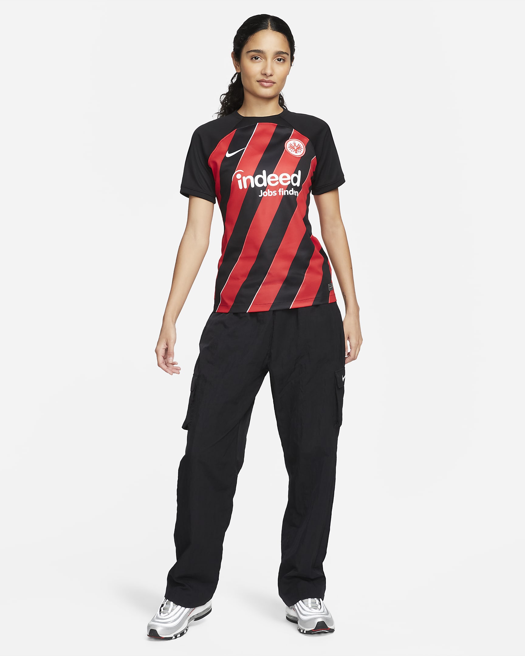 Maillot Nike Eintracht Frankfurt 20/21 Domicile Stadium - Noir/Blanc