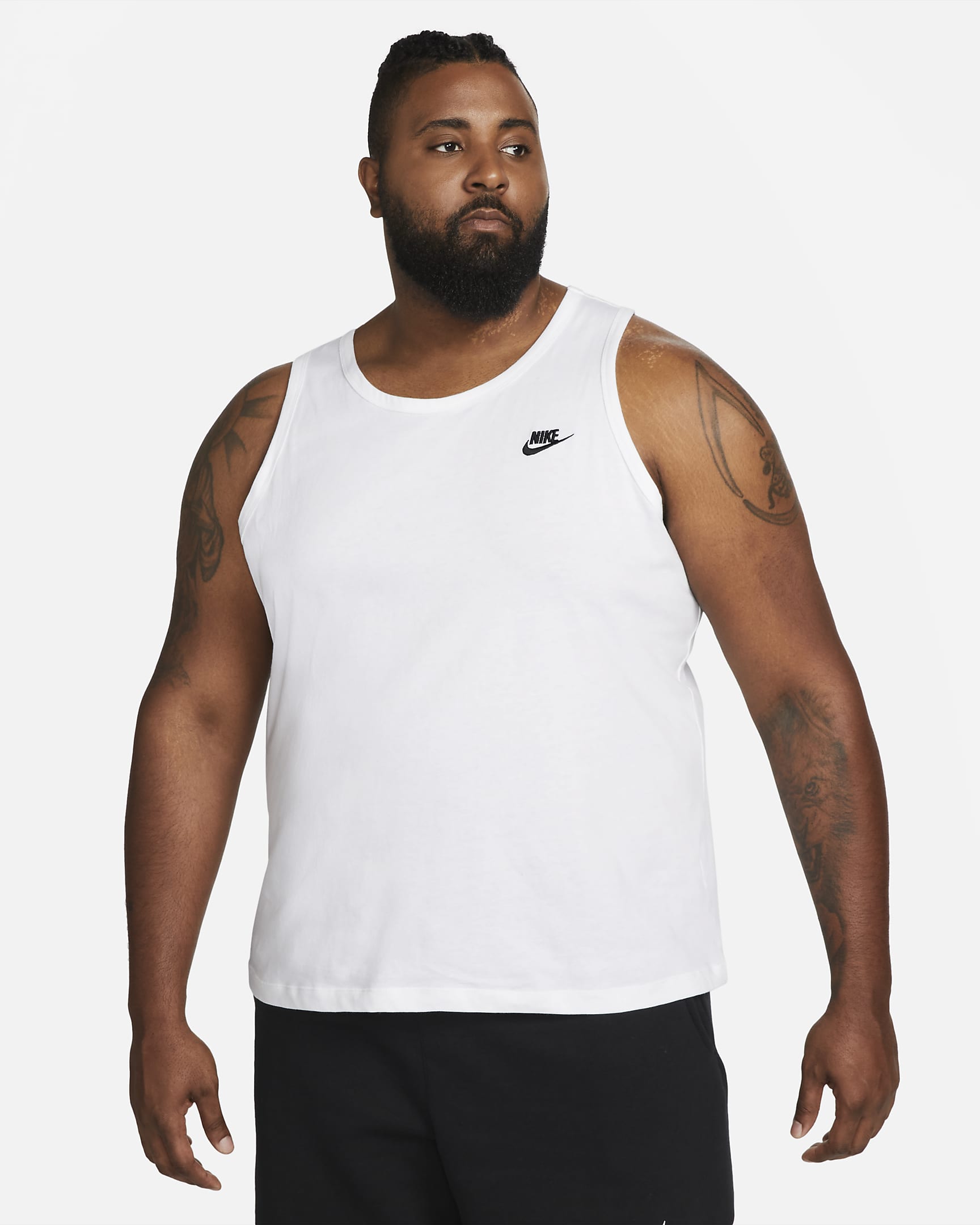 Nike Sportswear Club Men's Tank Top - White/Black