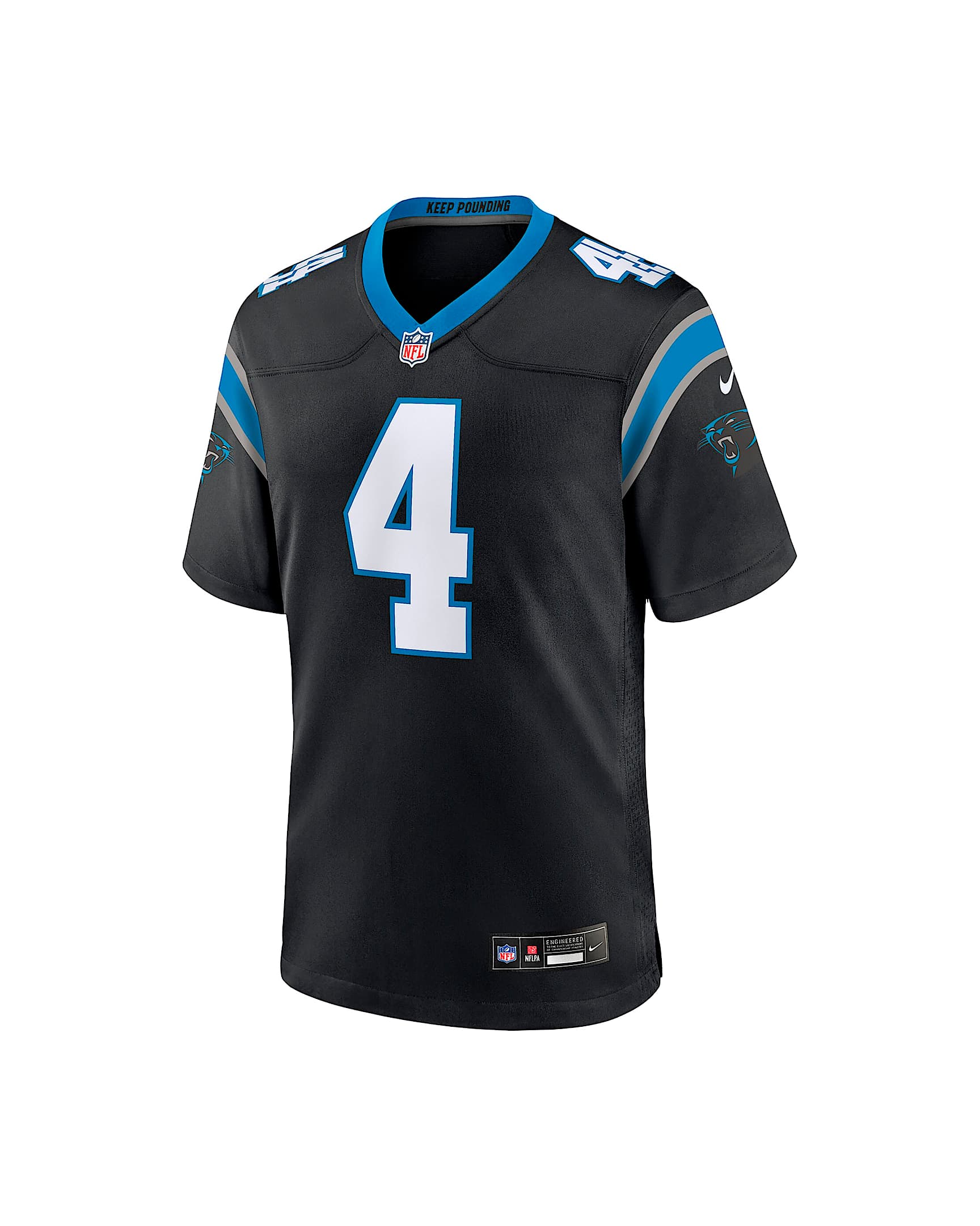 Tetairoa McMillan Carolina Panthers 2025 NFL Draft First Round Pick Big Kids' Nike NFL Game Jersey - Black