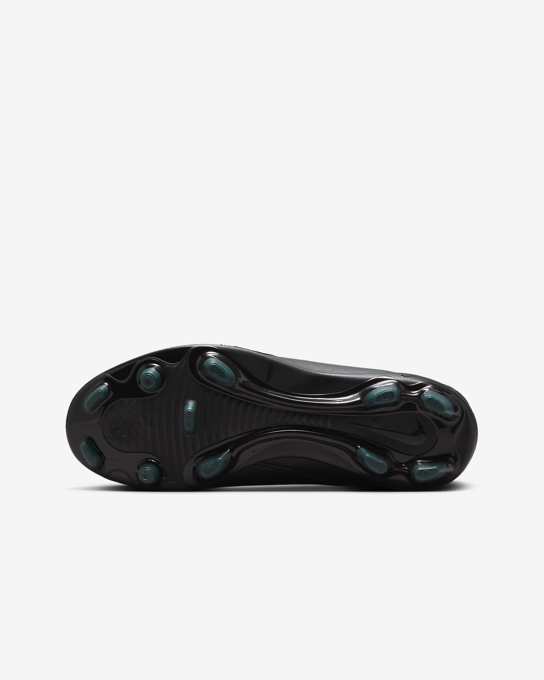 Chaussure de foot à crampons basse MG Nike Jr. Phantom GX 2 Club pour enfant/ado - Noir/Deep Jungle/Noir