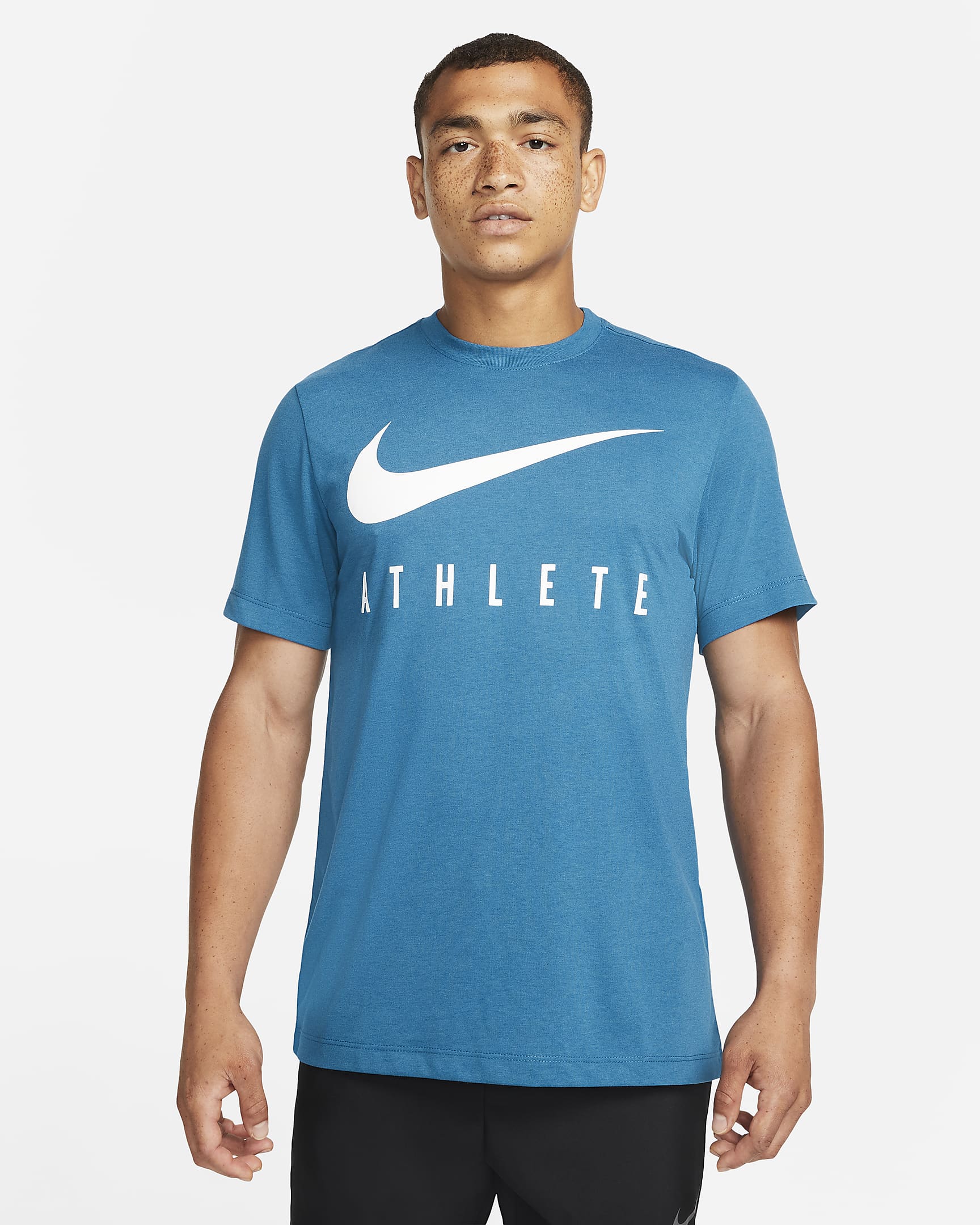 Nike Dri-FIT-trænings-T-shirt til mænd - Industrial Blue