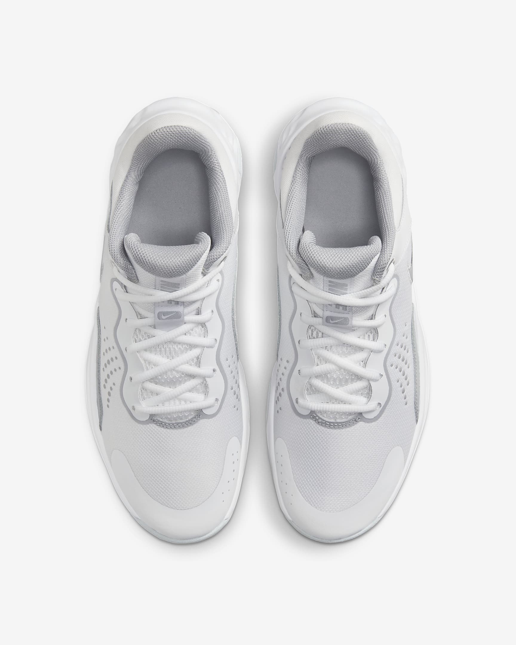 Nike Fly.By Mid 3 Basketball Shoes - White/Wolf Grey