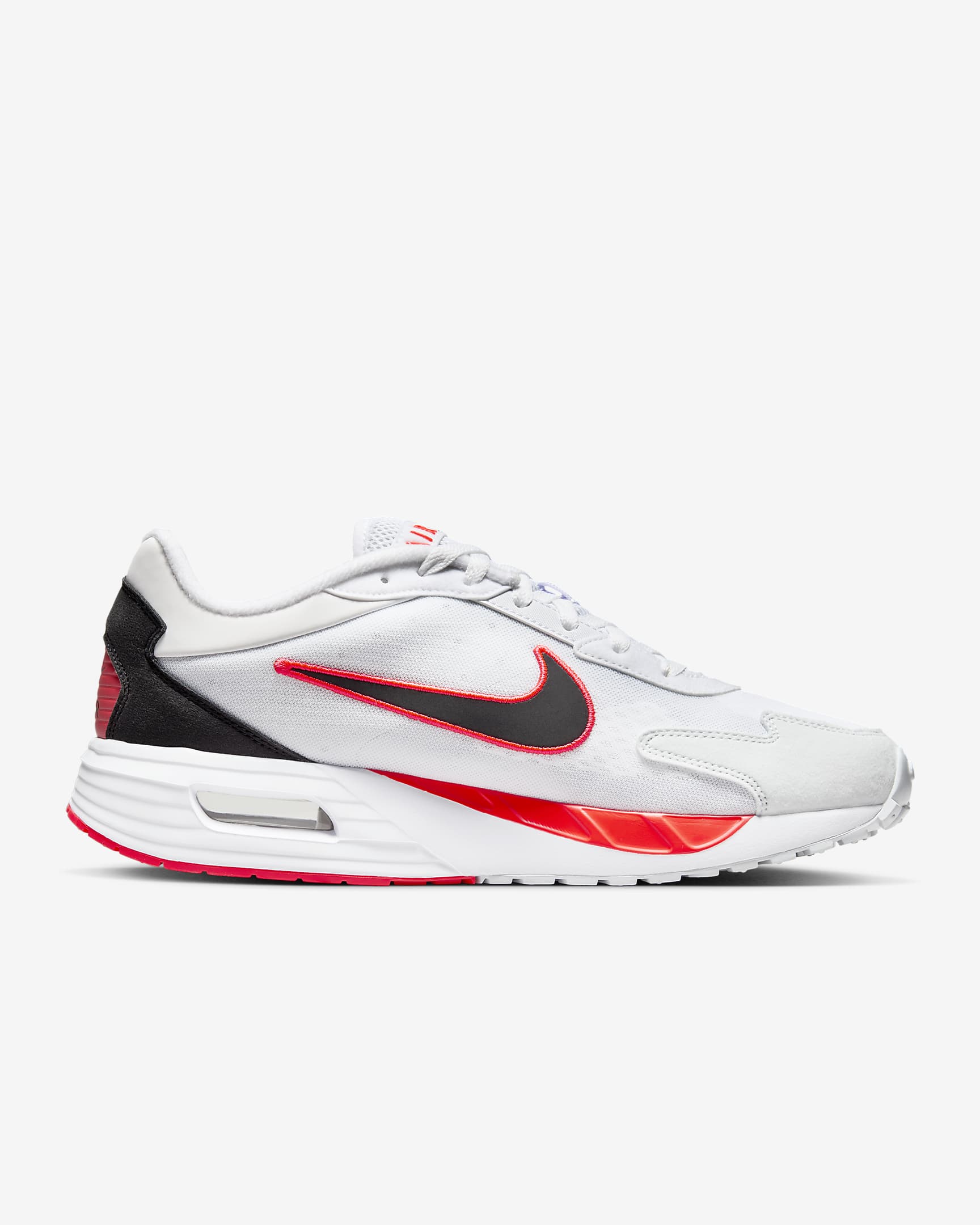 Calzado para hombre Nike Air Max Solo - Blanco/Carmesí brillante/Platino puro/Negro