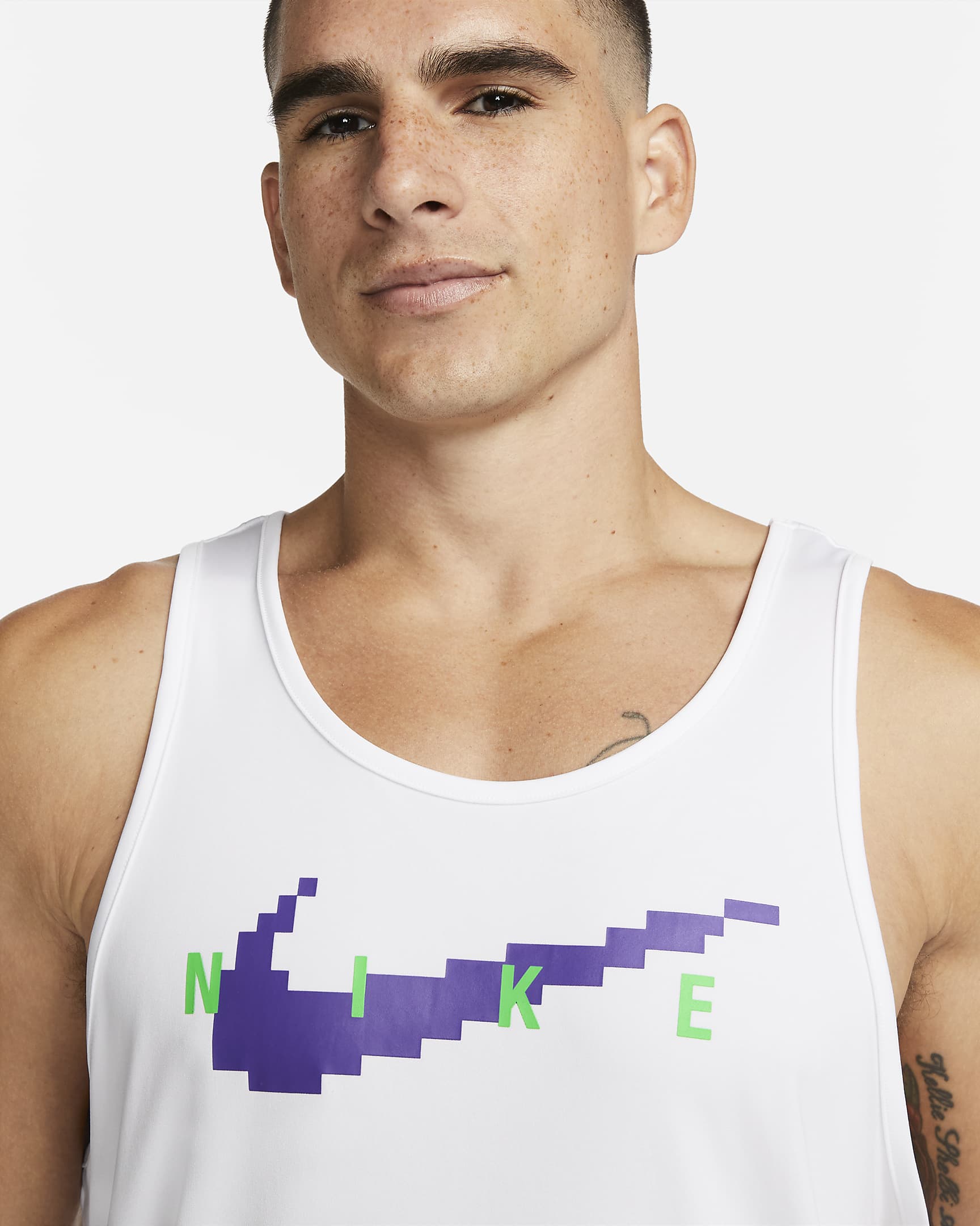 Nike Men's Swim Tank Top - White