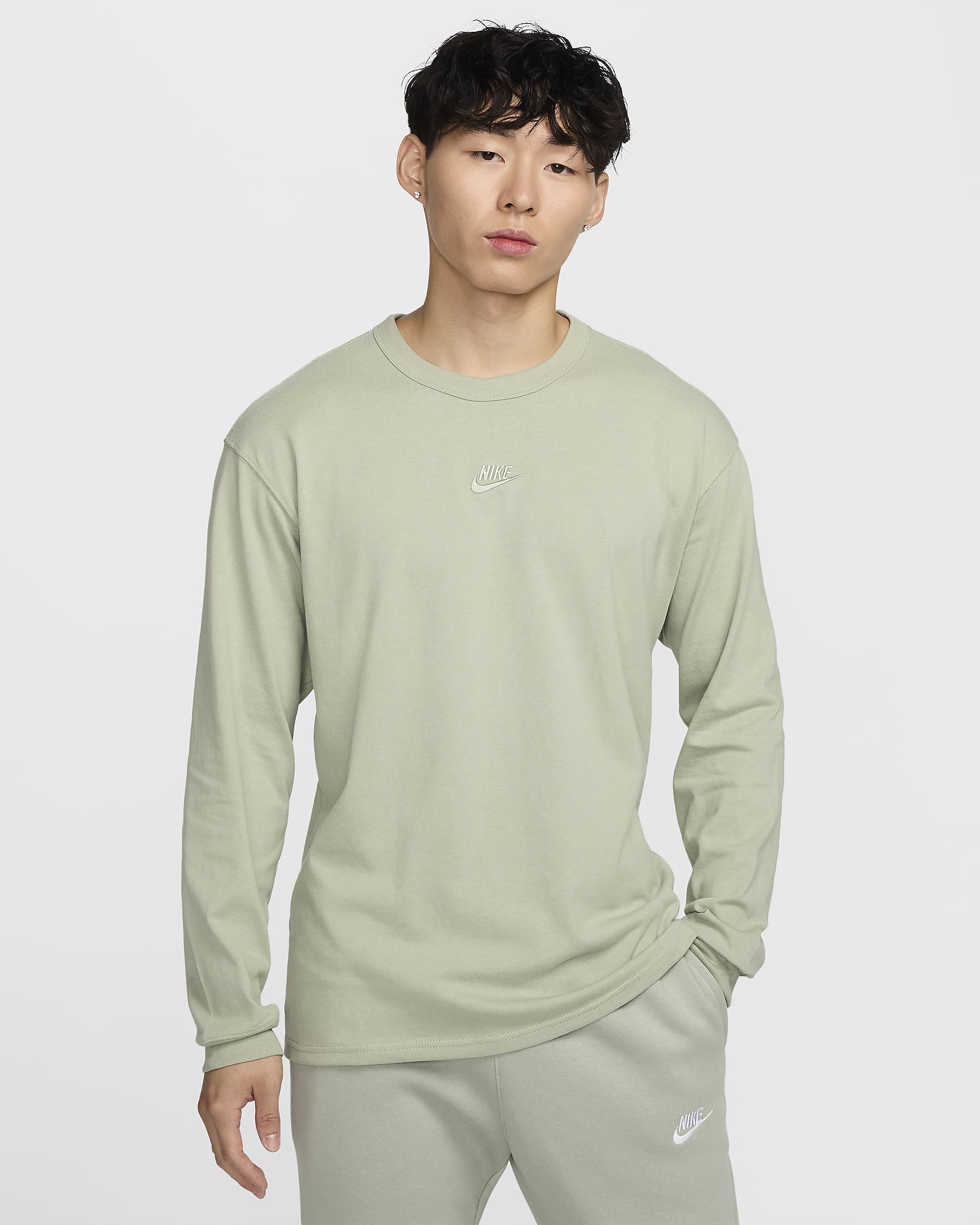 Nike Sportswear Premium Essentials Men's Long-Sleeve T-Shirt - Jade Horizon