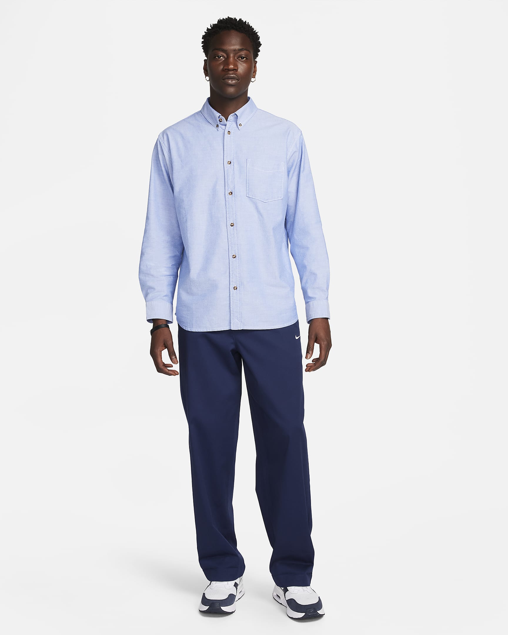 Nike Life Men's Long-Sleeve Oxford Button-Down Shirt. Nike CA